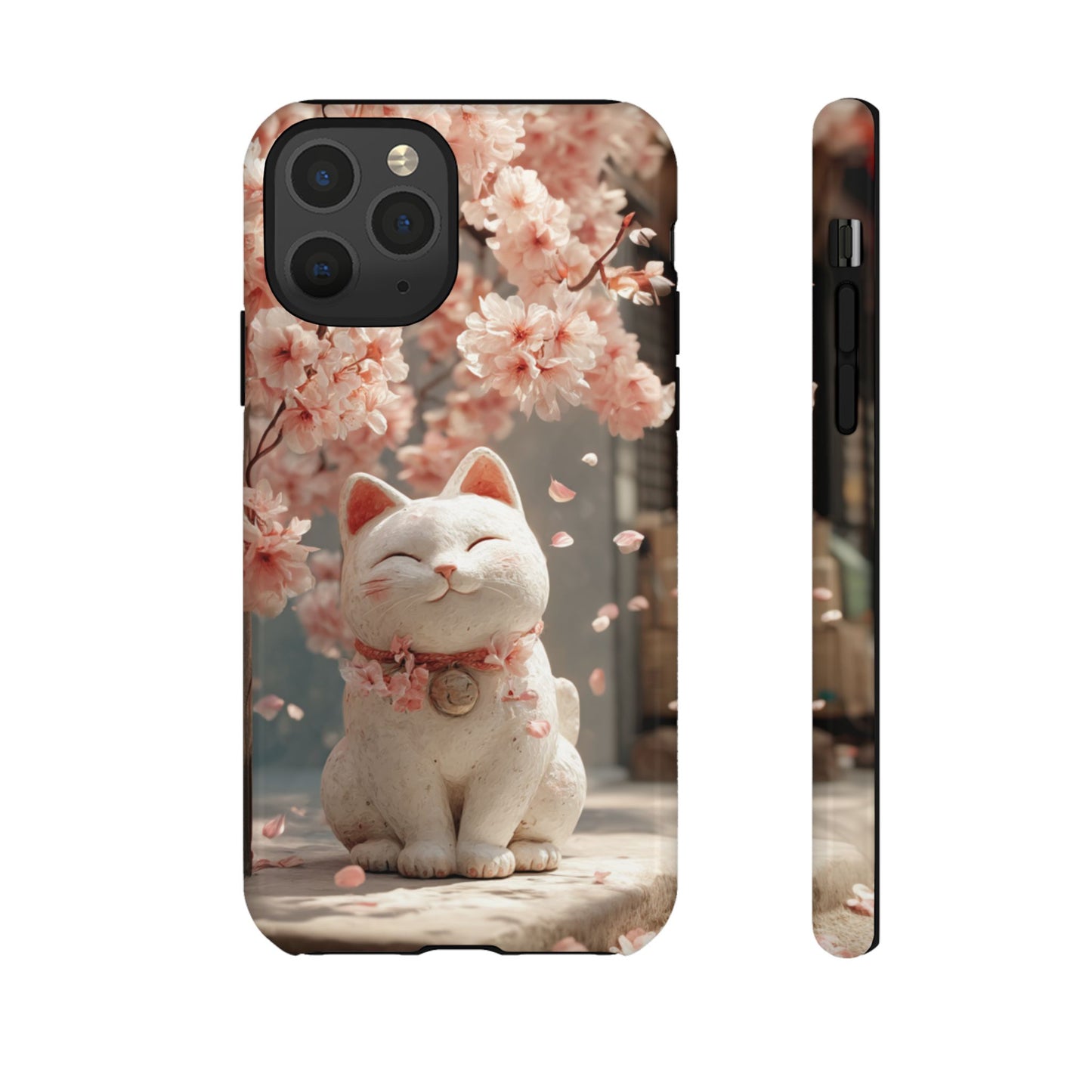 Sakura Lucky Cat - Tough iPhone Case