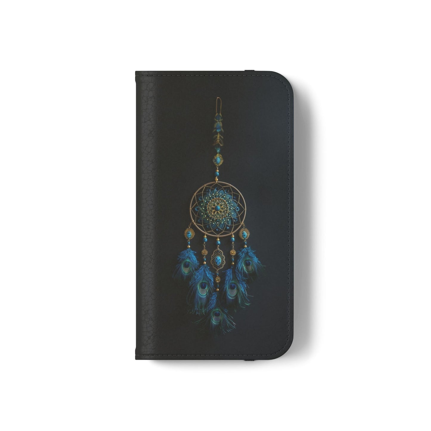 Peacock Feather Dreamcatcher - Wallet Flip Case