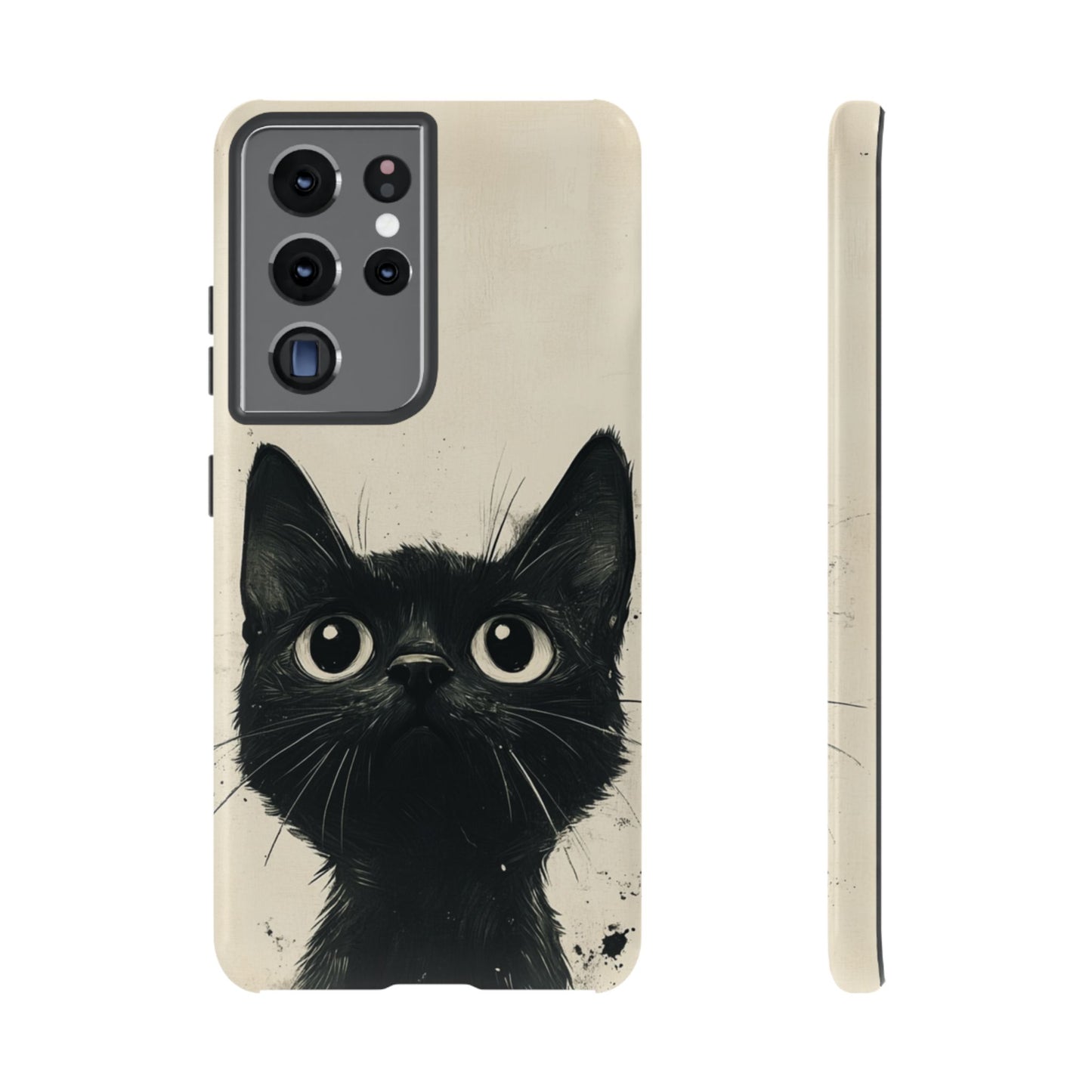 Black Cat Ink Sketch - Tough Samsung Galaxy Case