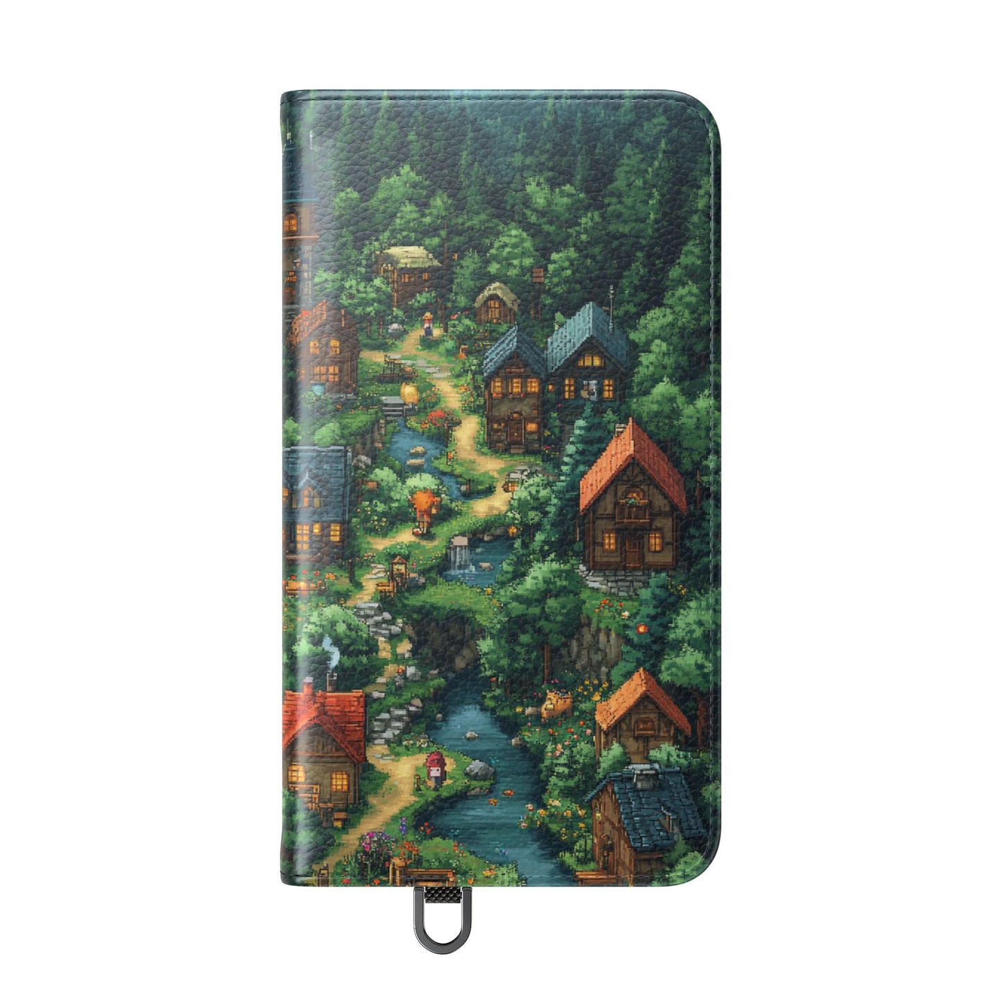 Pixel Forest Hamlet - Wallet Flip Case