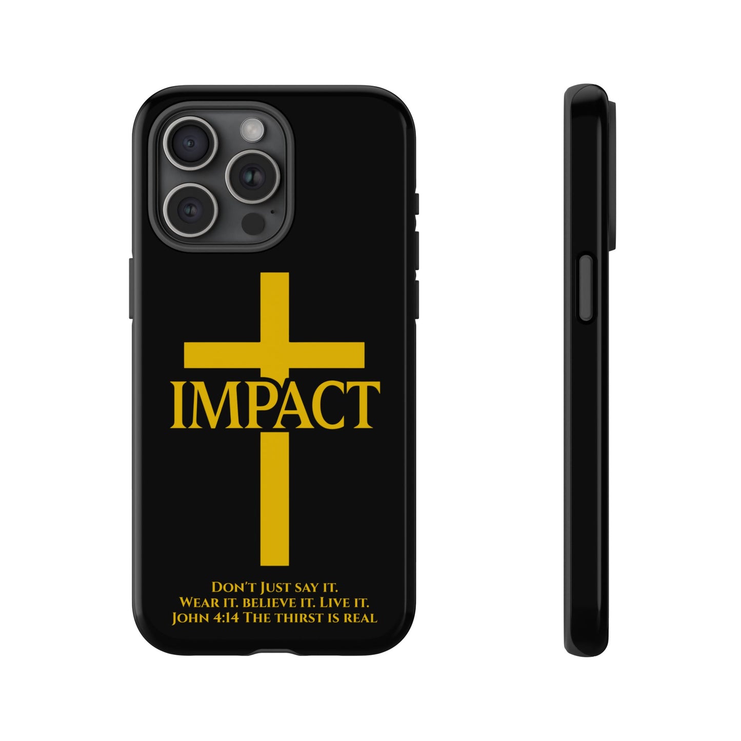 Impact Black/Gold - Tough iPhone Case