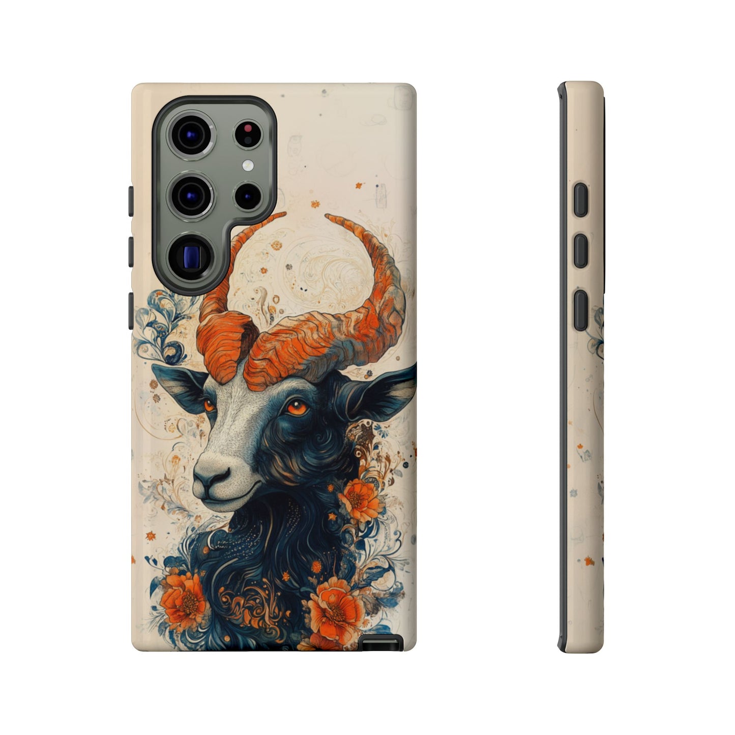 Capricorn Zodiac Artistic Floral Phone Case – iPhone, Google Pixel, Samsung Galaxy