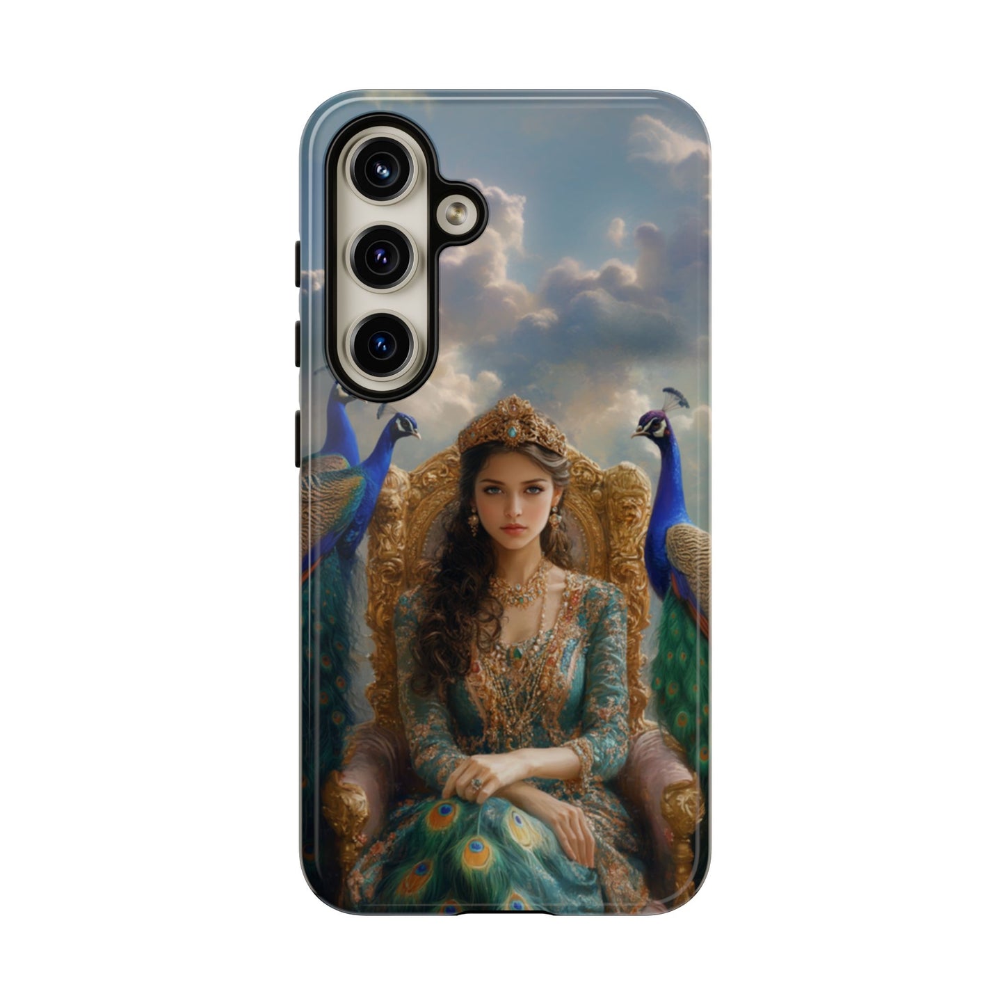 Hera Peacock Empress Golden Throne - Tough Samsung Galaxy Case