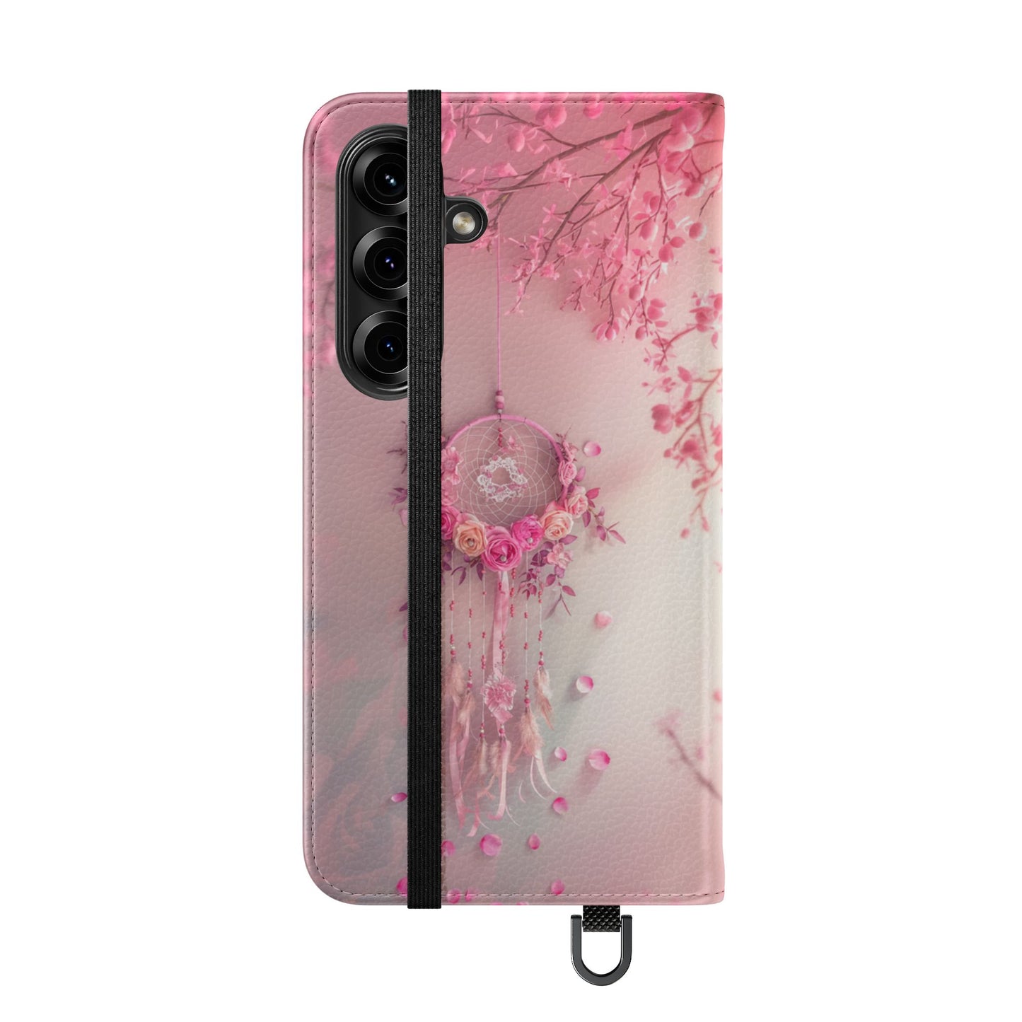 Pink Rose Dreamcatcher - Wallet Flip Case