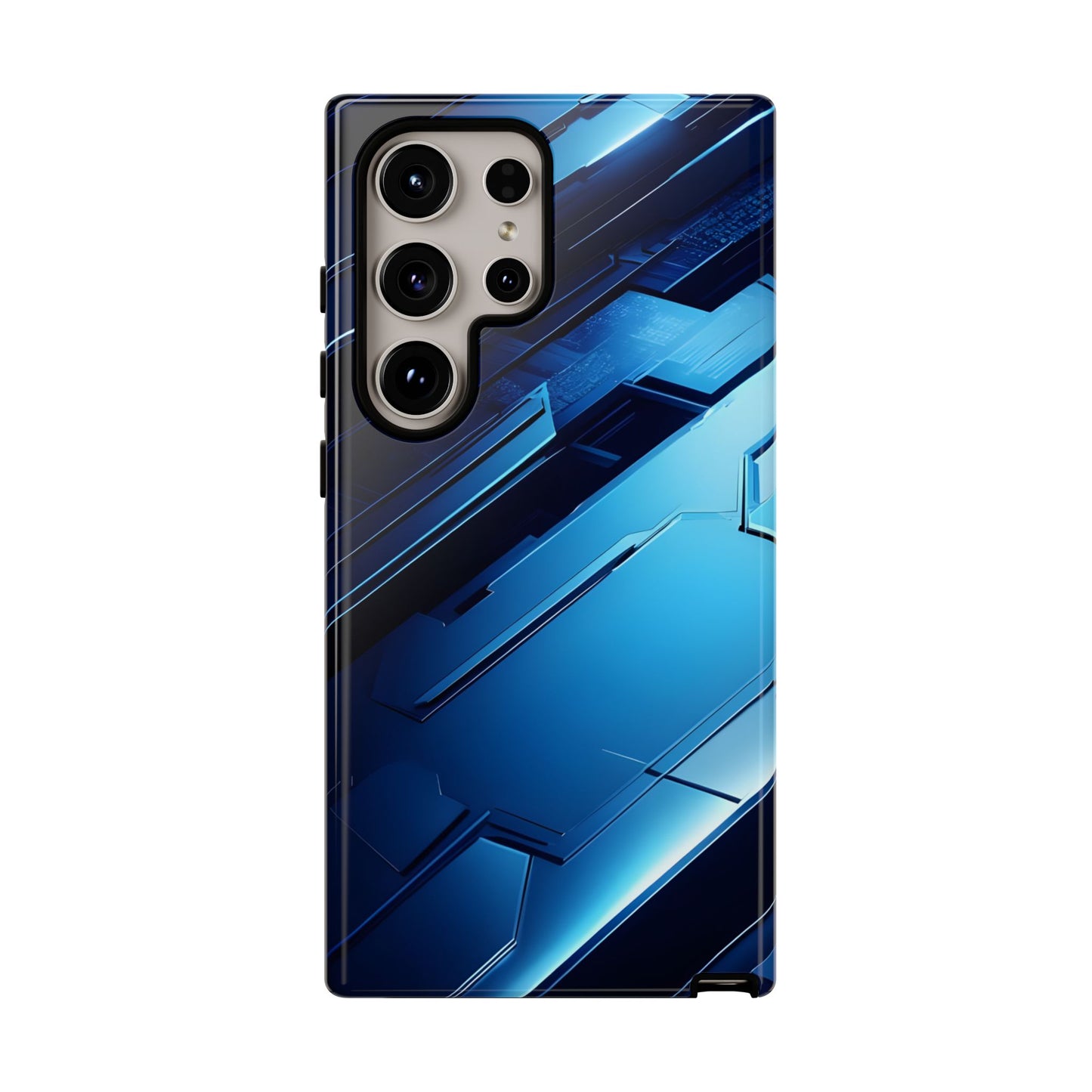 Blue Tech Matrix - Tough Samsung Galaxy Case