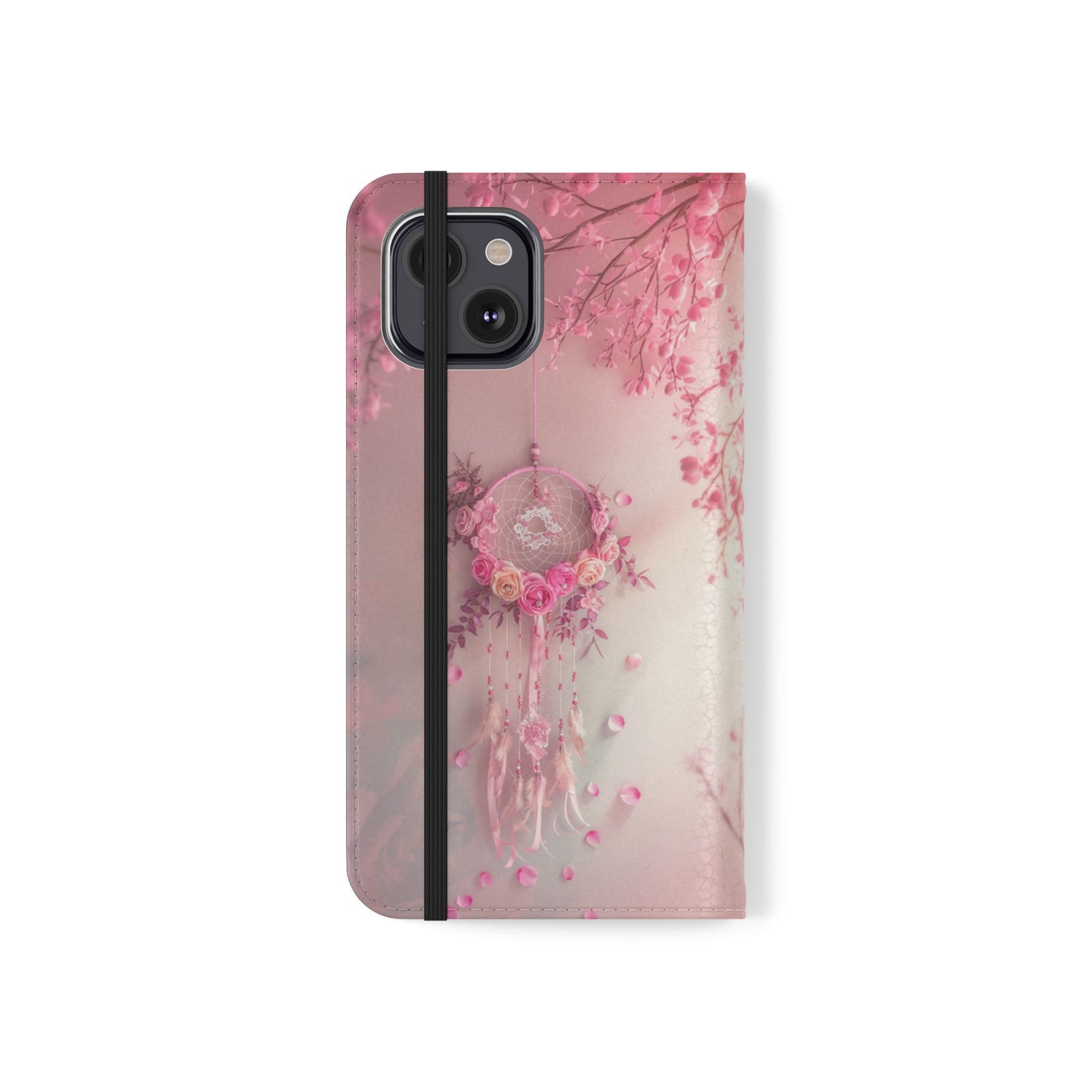 Pink Rose Dreamcatcher - Wallet Flip Case
