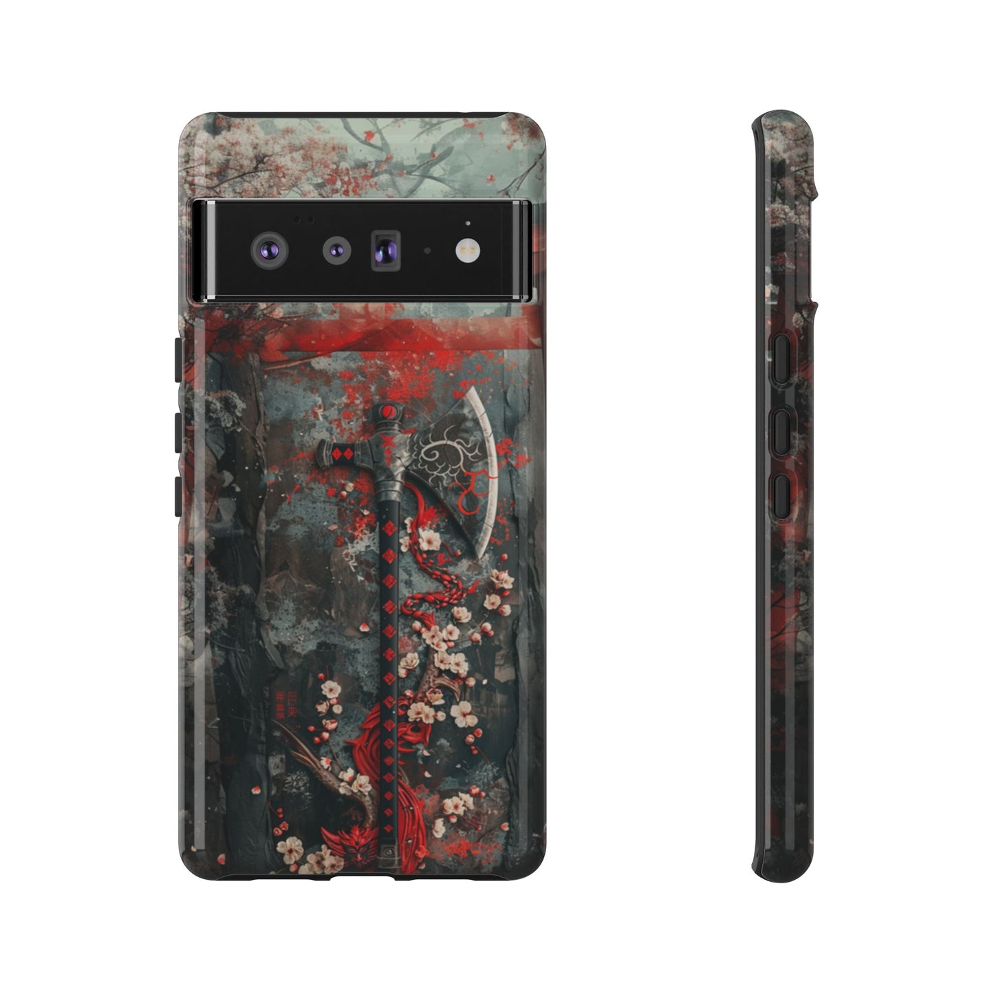 Sakura Warrior Axe - Tough Google Pixel Case