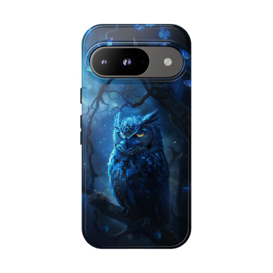 Azure Nocturne Owl – Tough Google Pixel Case