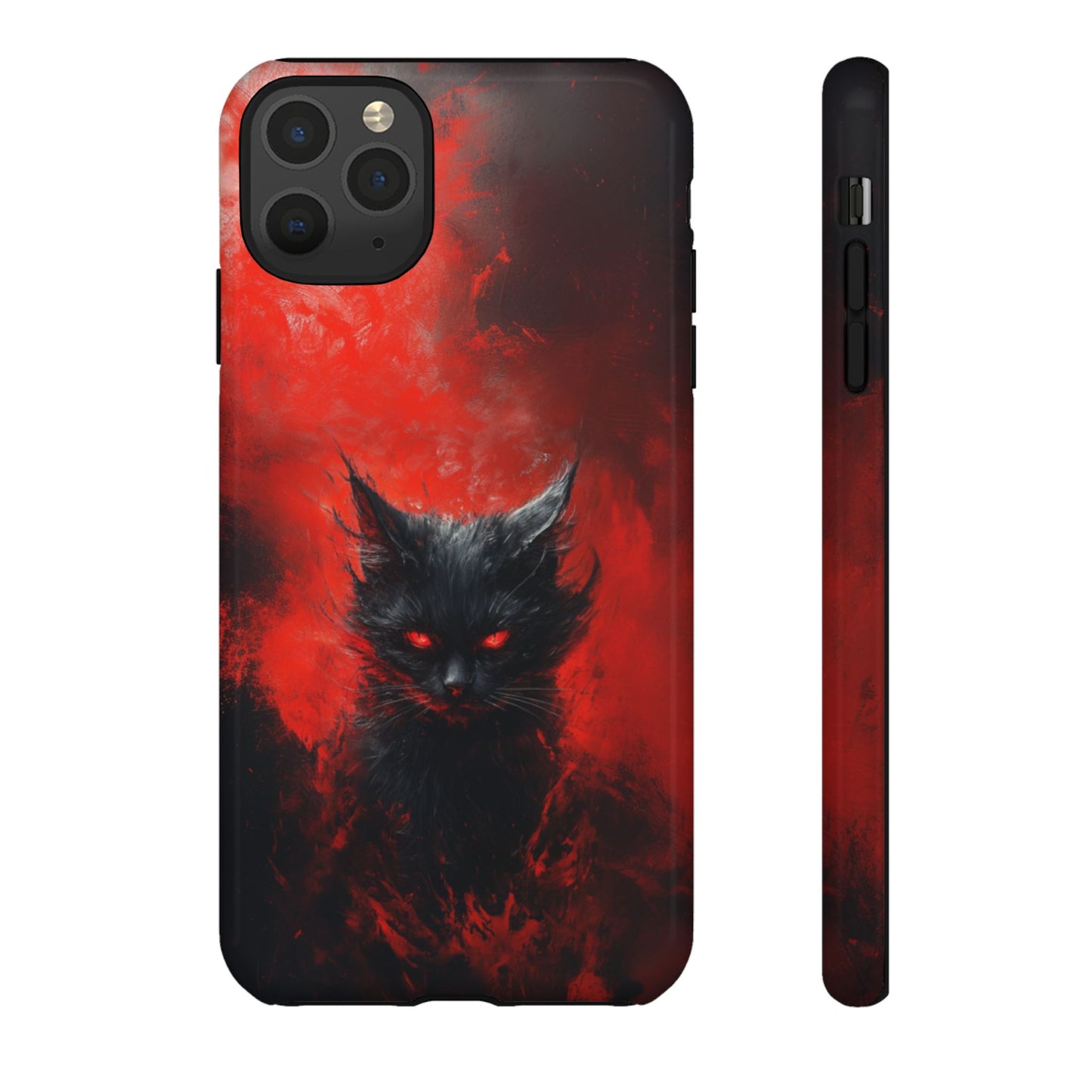 Fire Demon Black Cat - Tough iPhone Case