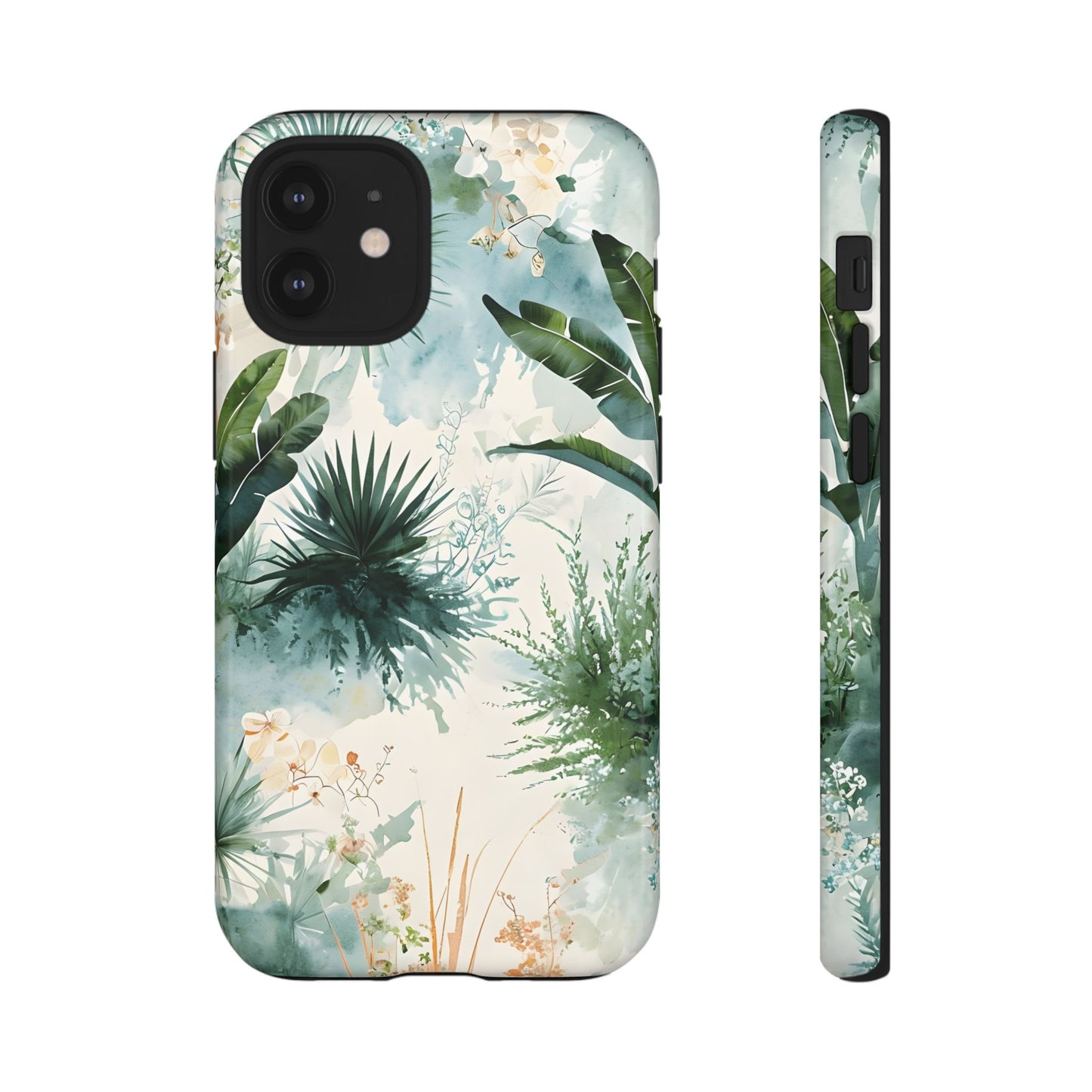 Tropical Botanical Watercolor - Tough iPhone Case