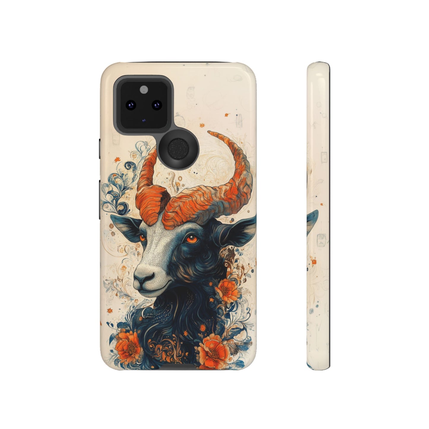 Capricorn Zodiac Artistic Floral Phone Case – iPhone, Google Pixel, Samsung Galaxy