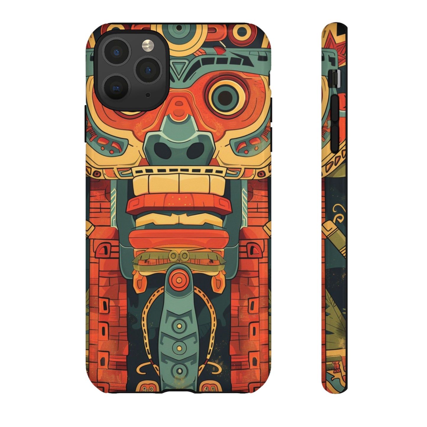Aztec Totem Mask - Tough iPhone Case