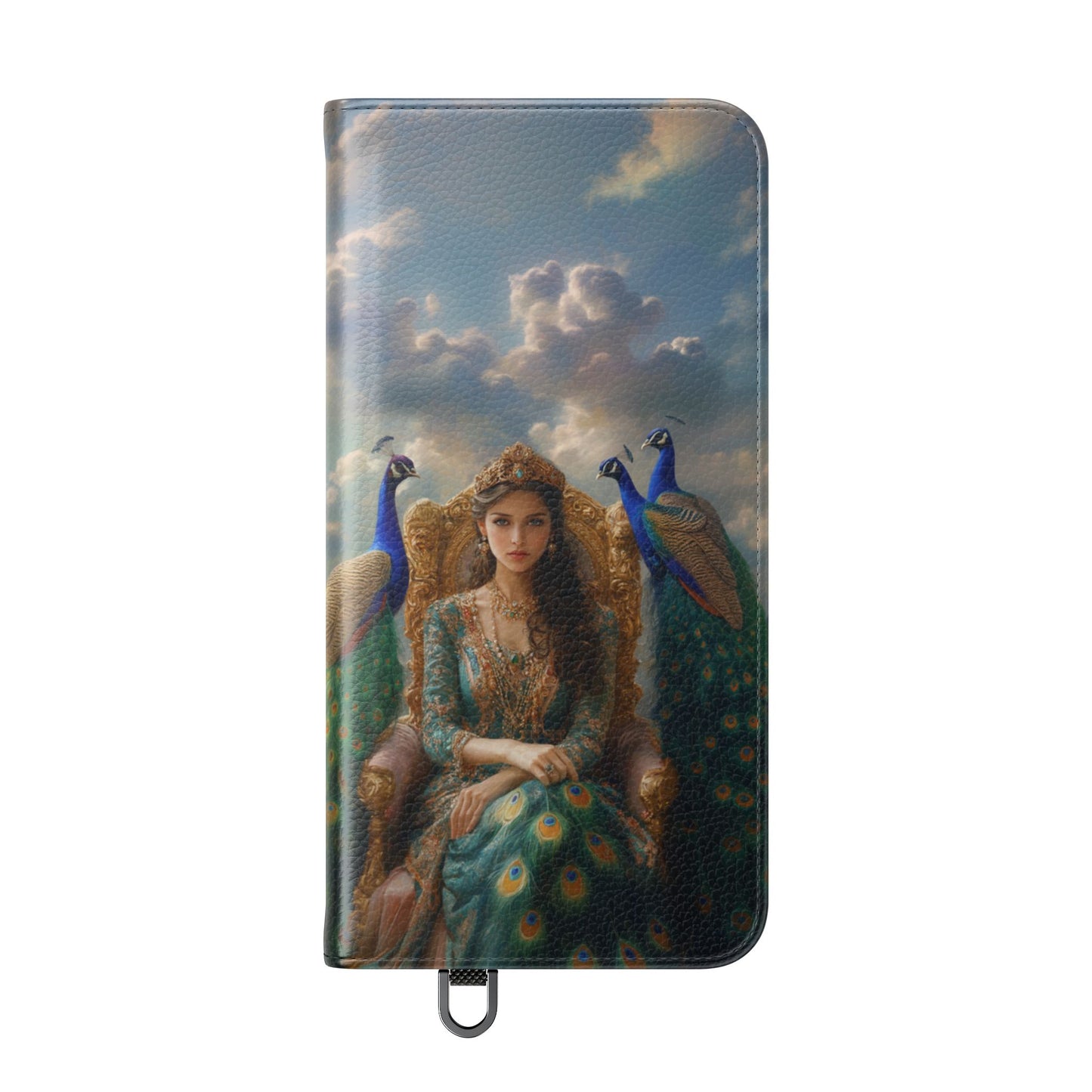 Hera Peacock Empress Golden Throne - Wallet Flip Case
