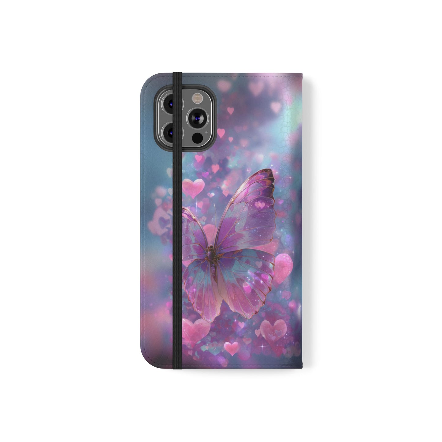 Cupid's Flutter Butterfly - Wallet Flip Case