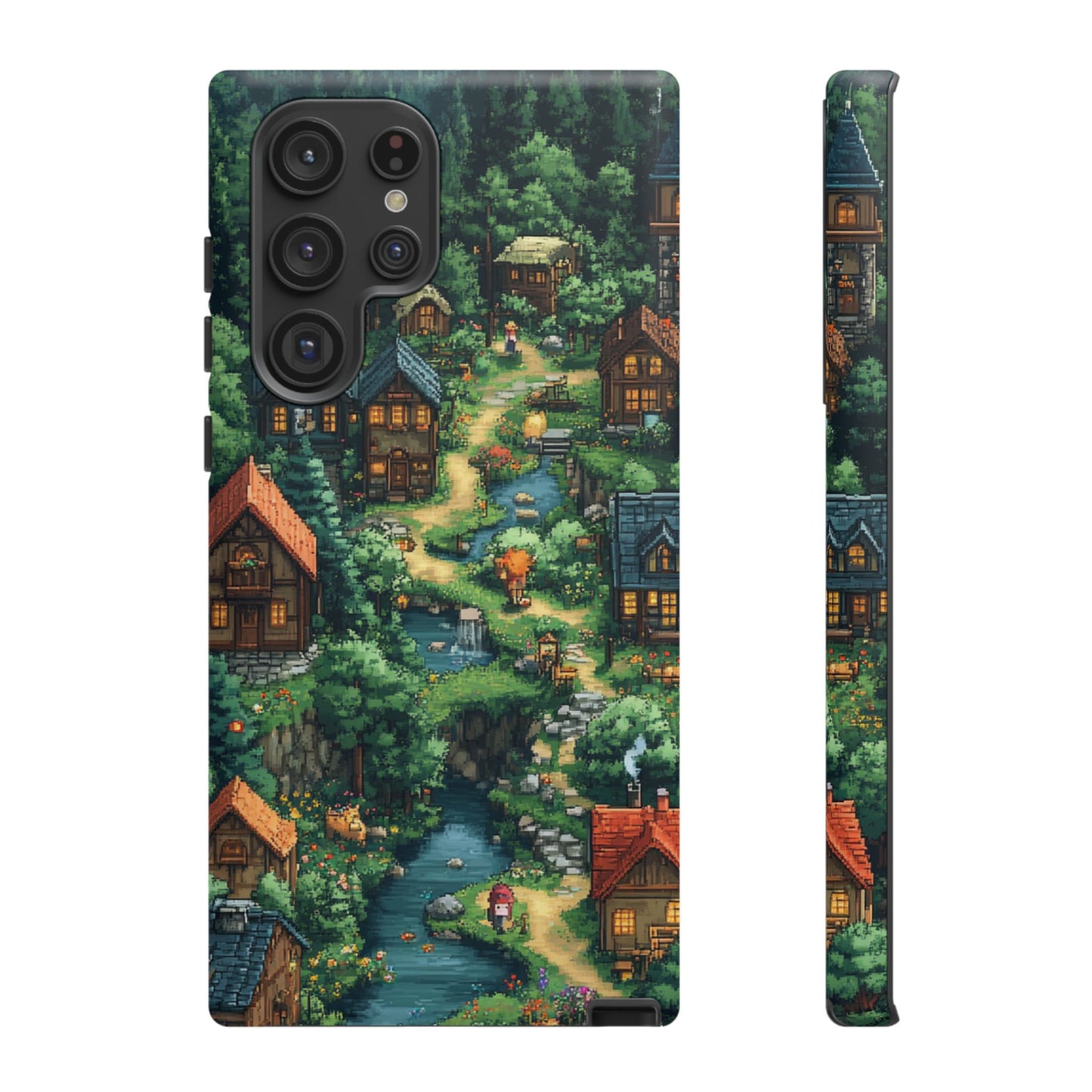 Enchanted Village: Pixel Paradise Phone Case - iPhone, Google Pixel, Samsung Galaxy