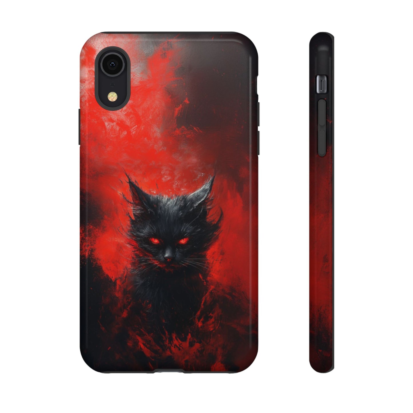 Fire Demon Black Cat - Tough iPhone Case