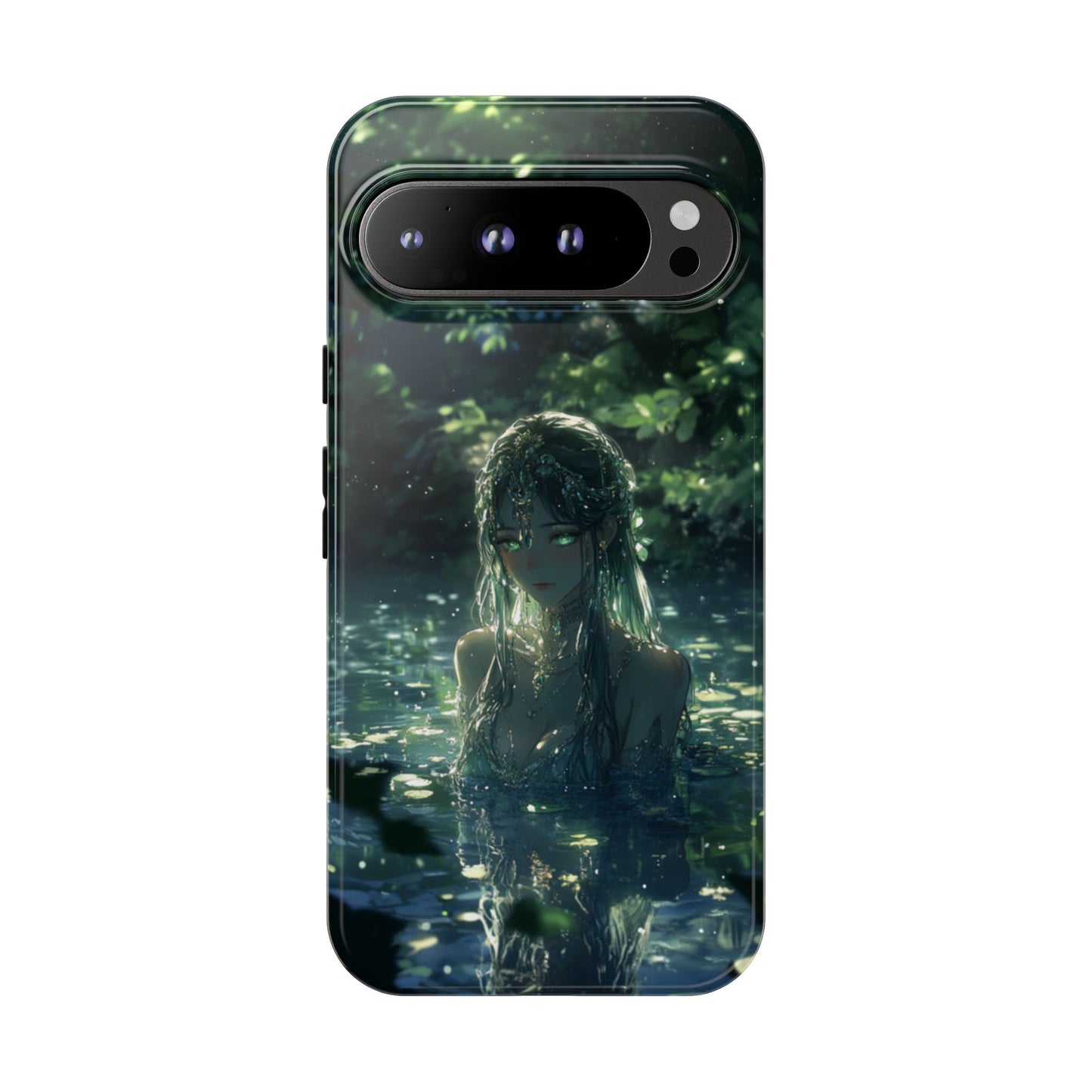 Forest Water Nymph Green Eyes Pond - Tough Google Pixel Case