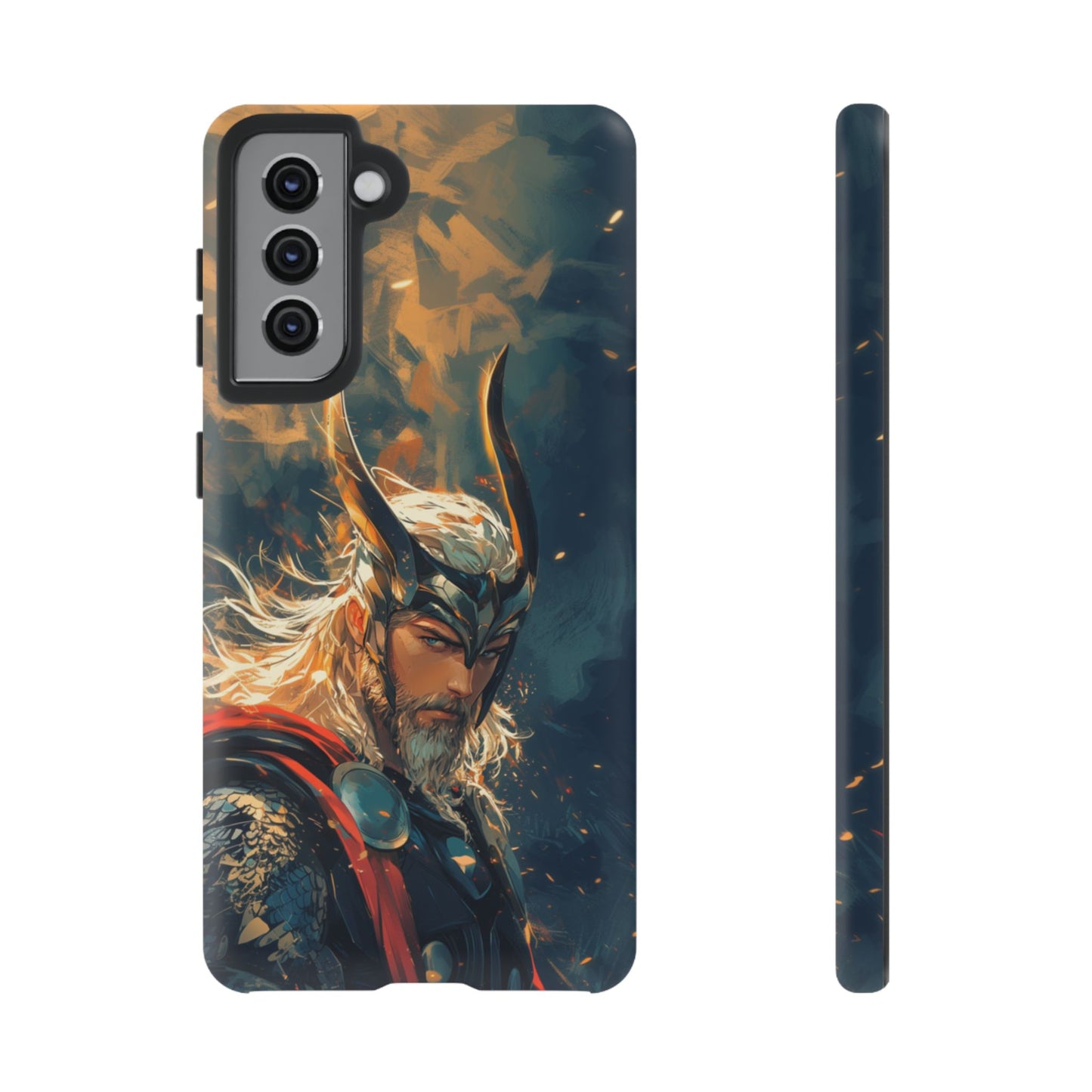 Storm-Bringer: Epic Thor Anime-Style Phone Case - iPhone, Google Pixel, Samsung