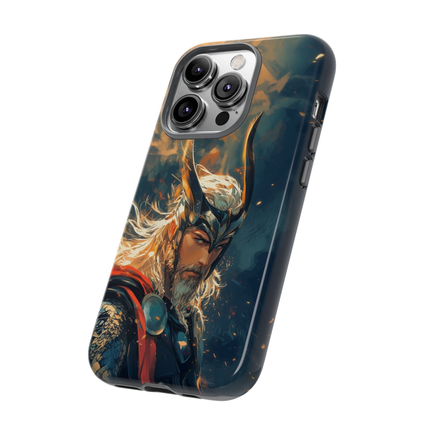 Storm-Bringer: Epic Thor Anime-Style Phone Case - iPhone, Google Pixel, Samsung