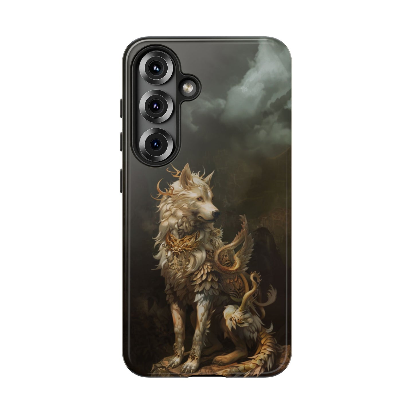 Antlered Wolf Guardian - Tough Samsung Galaxy Case