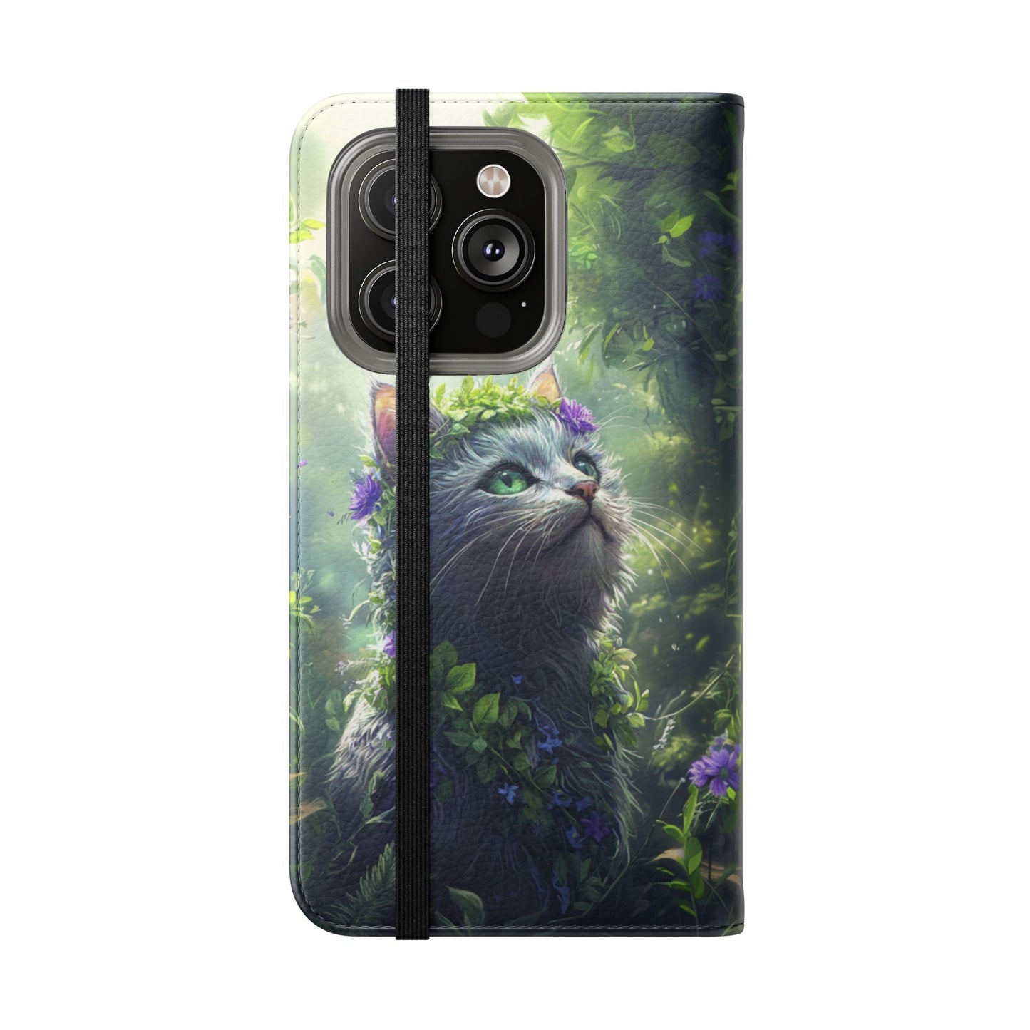 Forest Spirit Cat - Wallet Flip Case