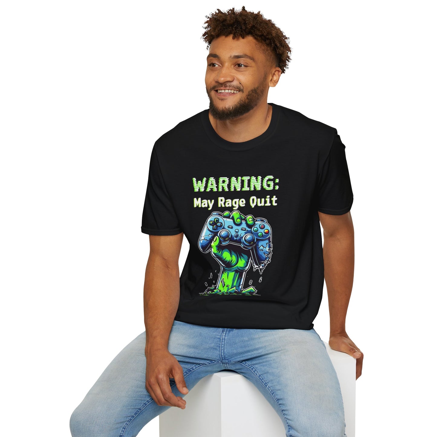 "Warning: May Rage Quit" Unisex Soft-Style T-Shirt