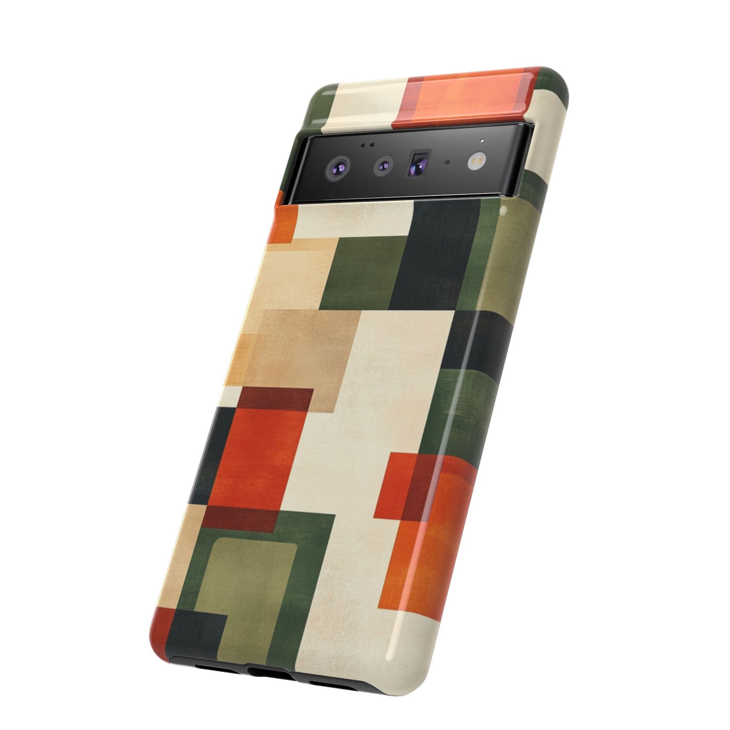 Mid-Century Modern Geometric Pattern Phone Case - iPhone, Google Pixel, Samsung Galaxy