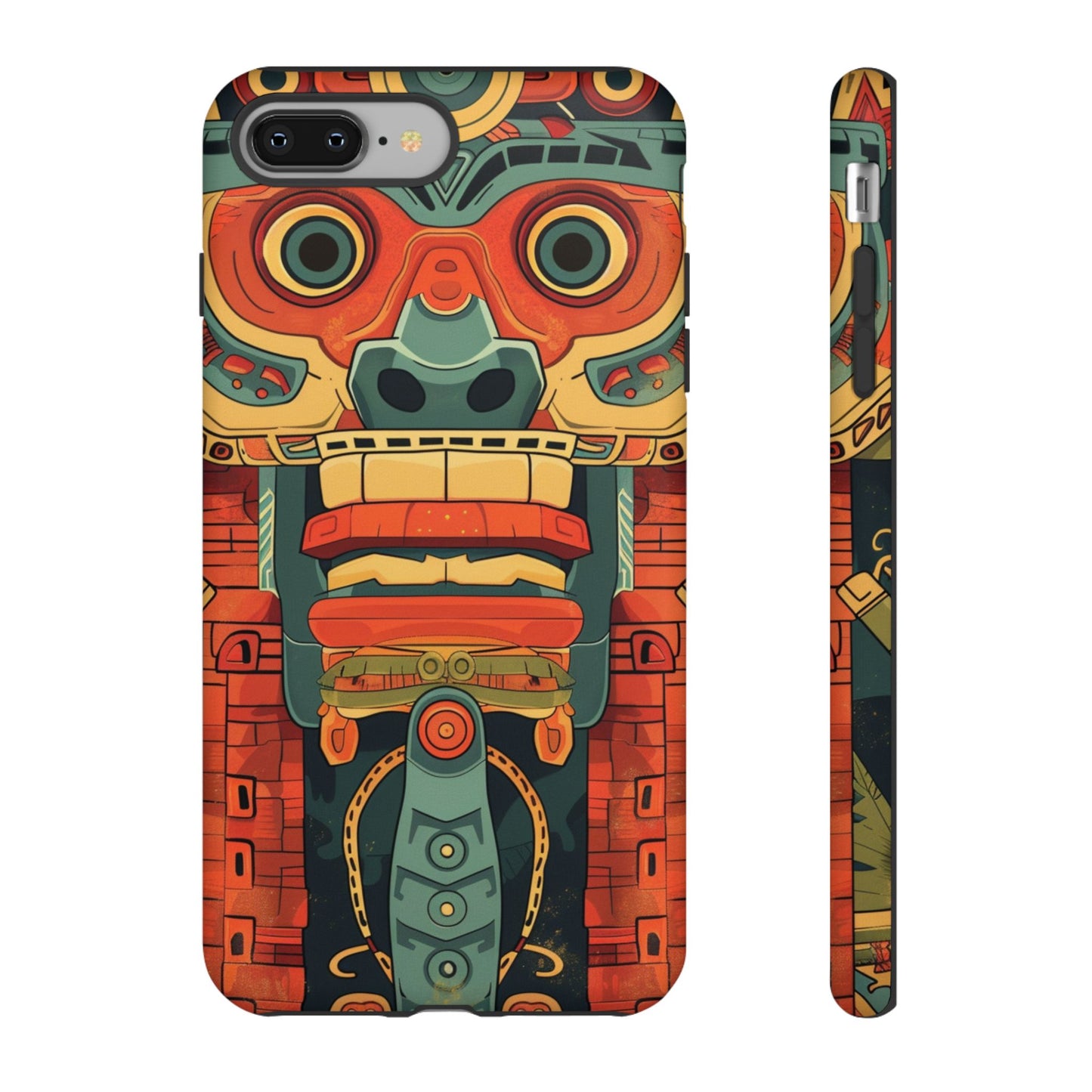 Aztec Totem Mask - Tough iPhone Case