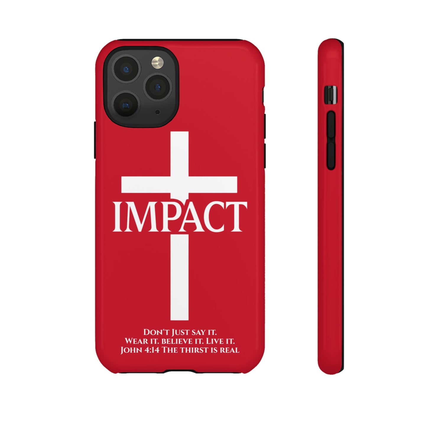 Impact Red - Tough iPhone Case