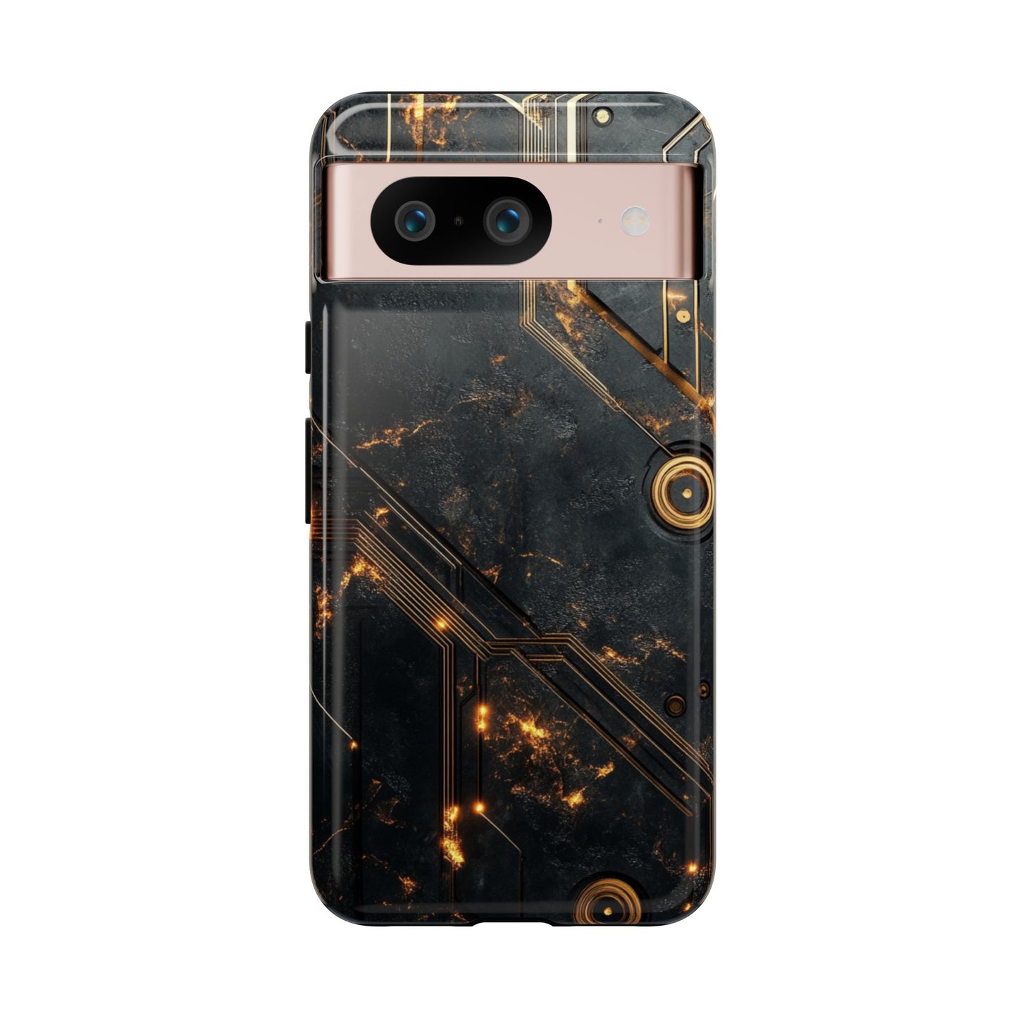 Obsidian Ember Circuit – Tough Google Pixel Case