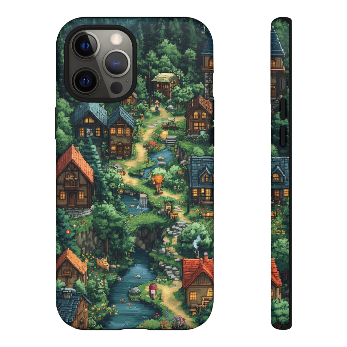 Pixel Forest Hamlet - Tough iPhone Case