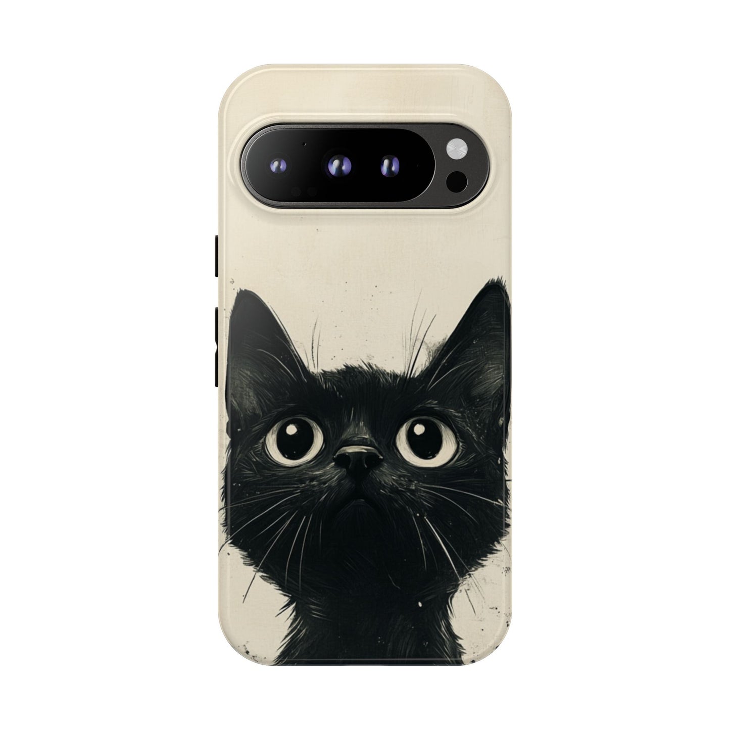 Black Cat Ink Sketch - Tough Google Pixel Case