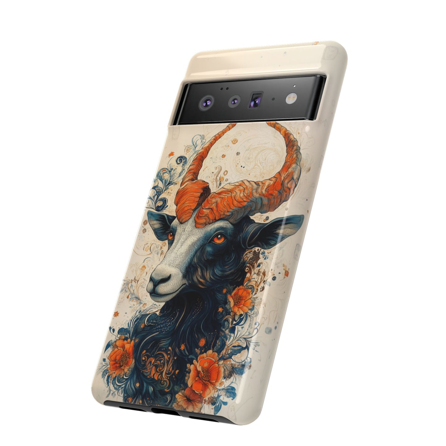 Capricorn Zodiac Artistic Floral Phone Case – iPhone, Google Pixel, Samsung Galaxy