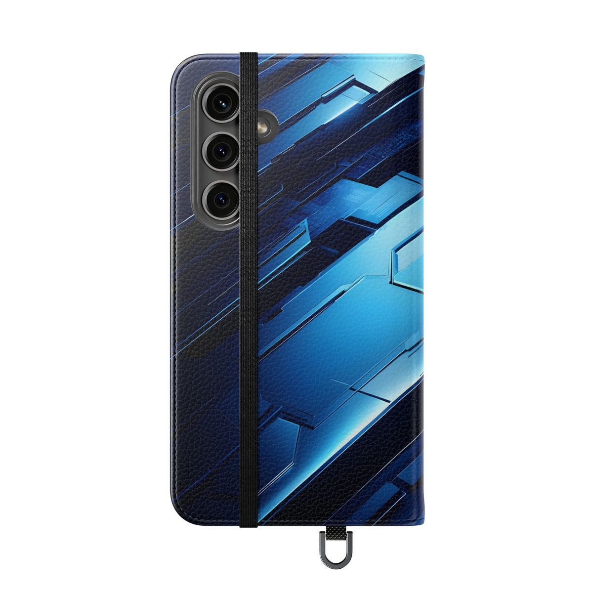 Blue Tech Matrix - Wallet Flip Case
