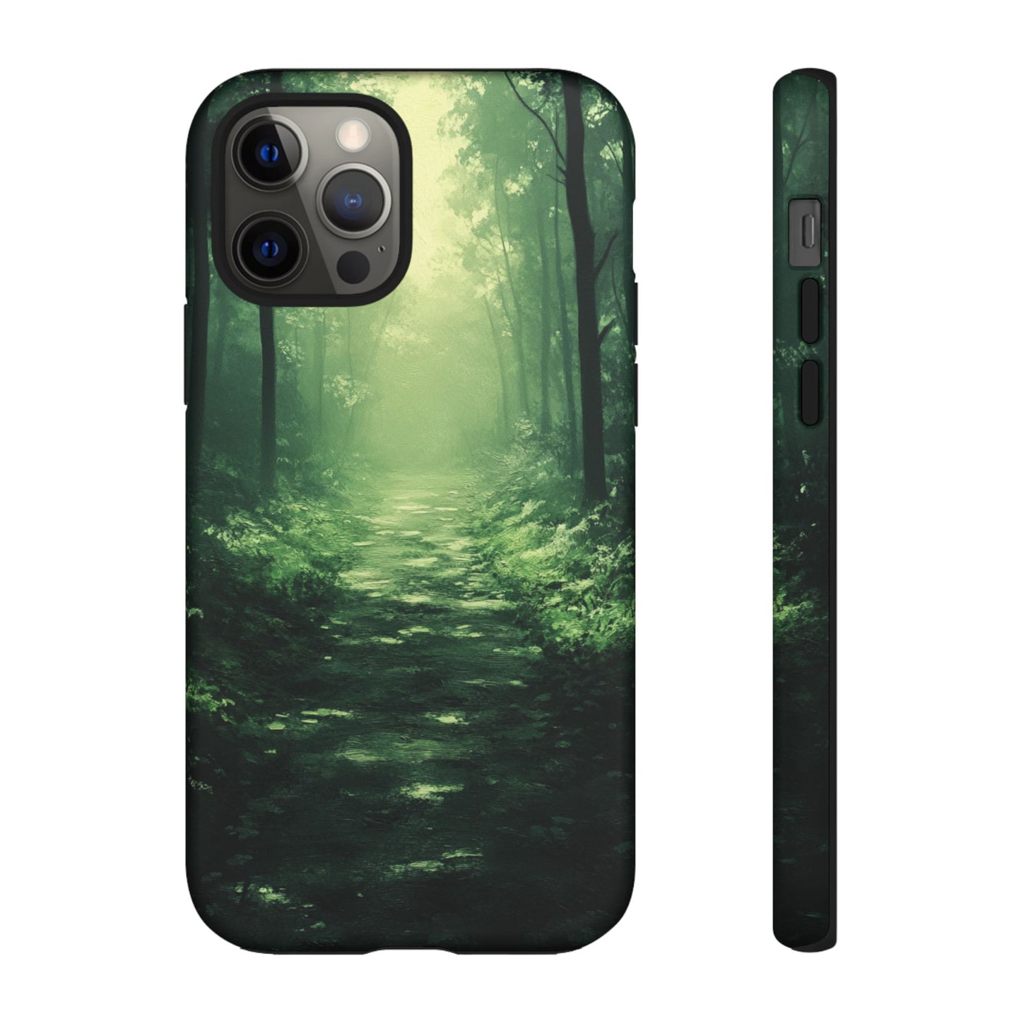Emerald Mist Forest Path - Tough iPhone Case