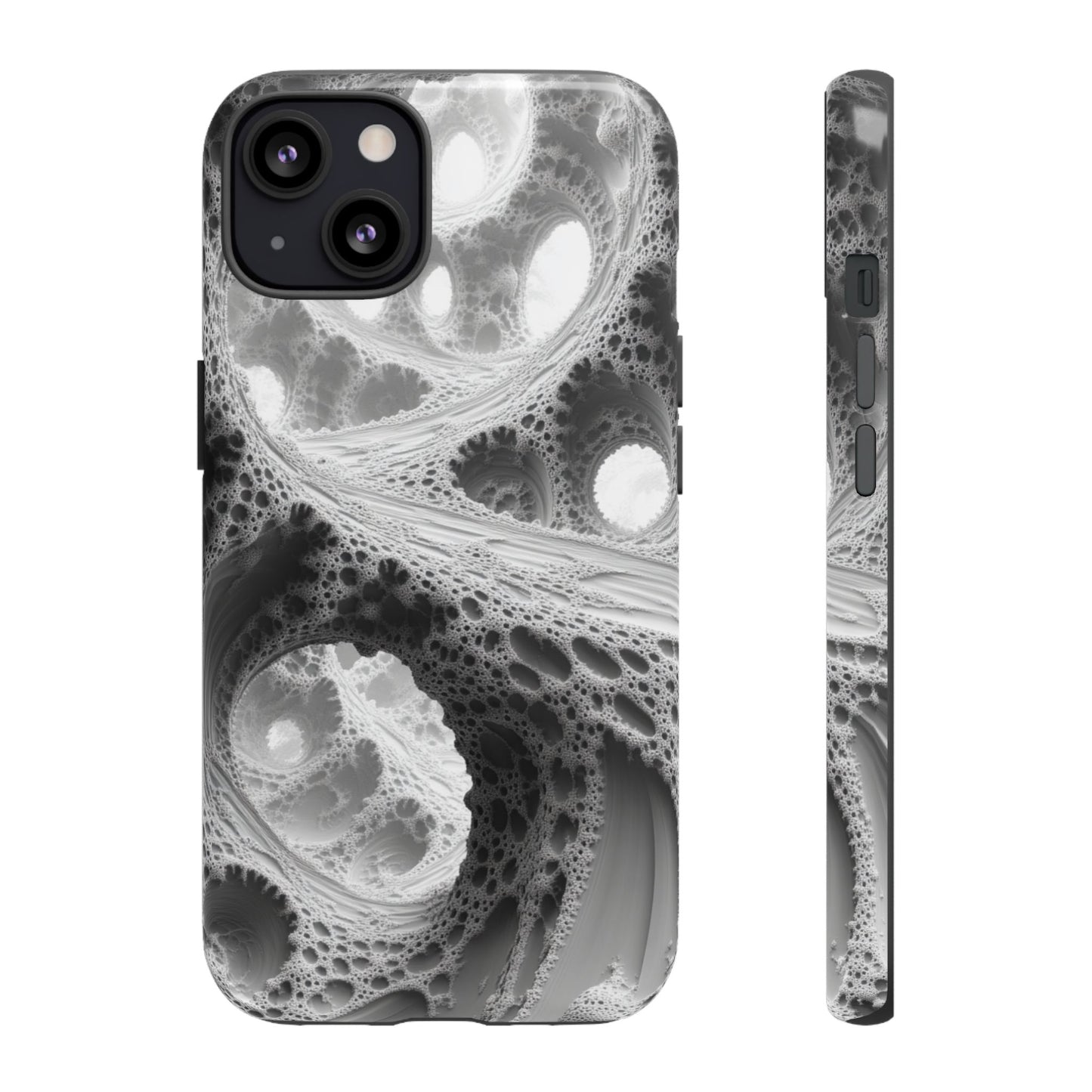 Monochrome Fractal – Tough iPhone Case