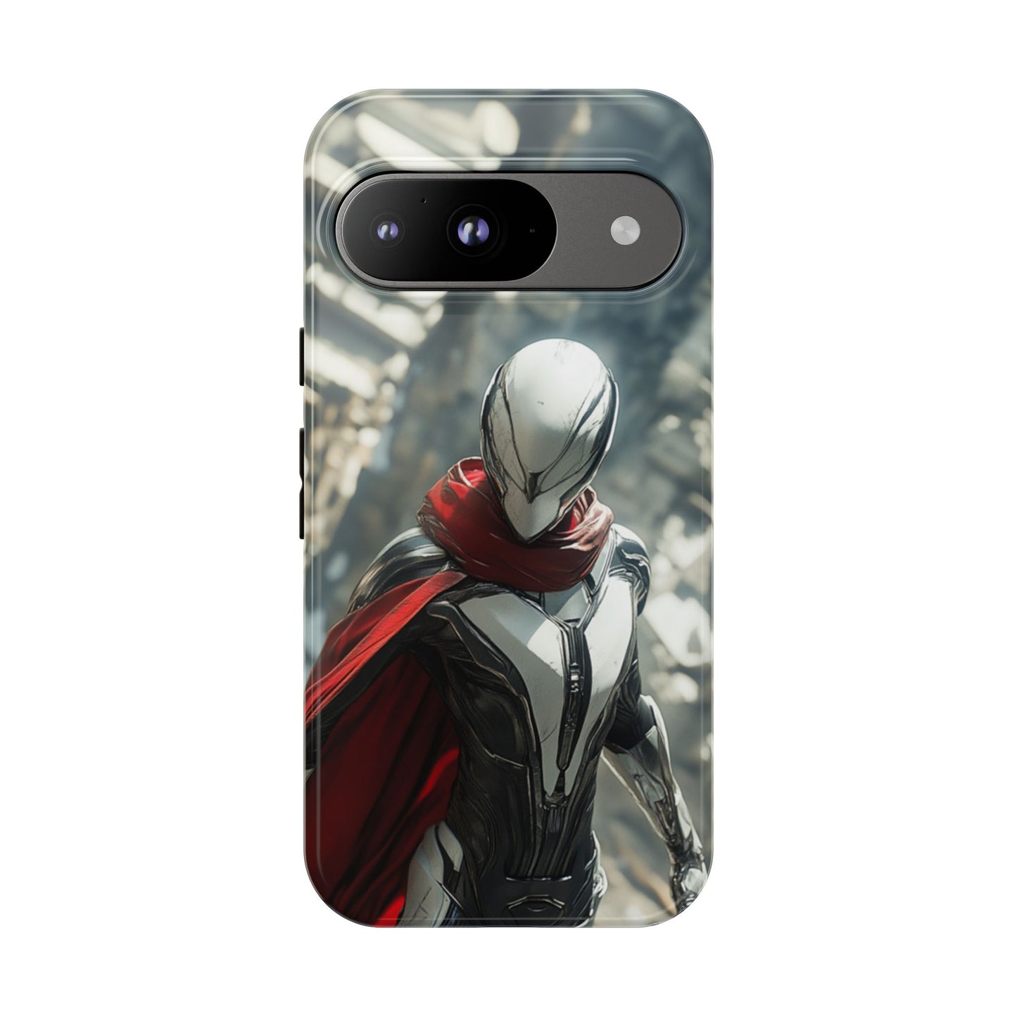 Crimson Sentinel Phone Case – iPhone, Google Pixel, Samsung Galaxy