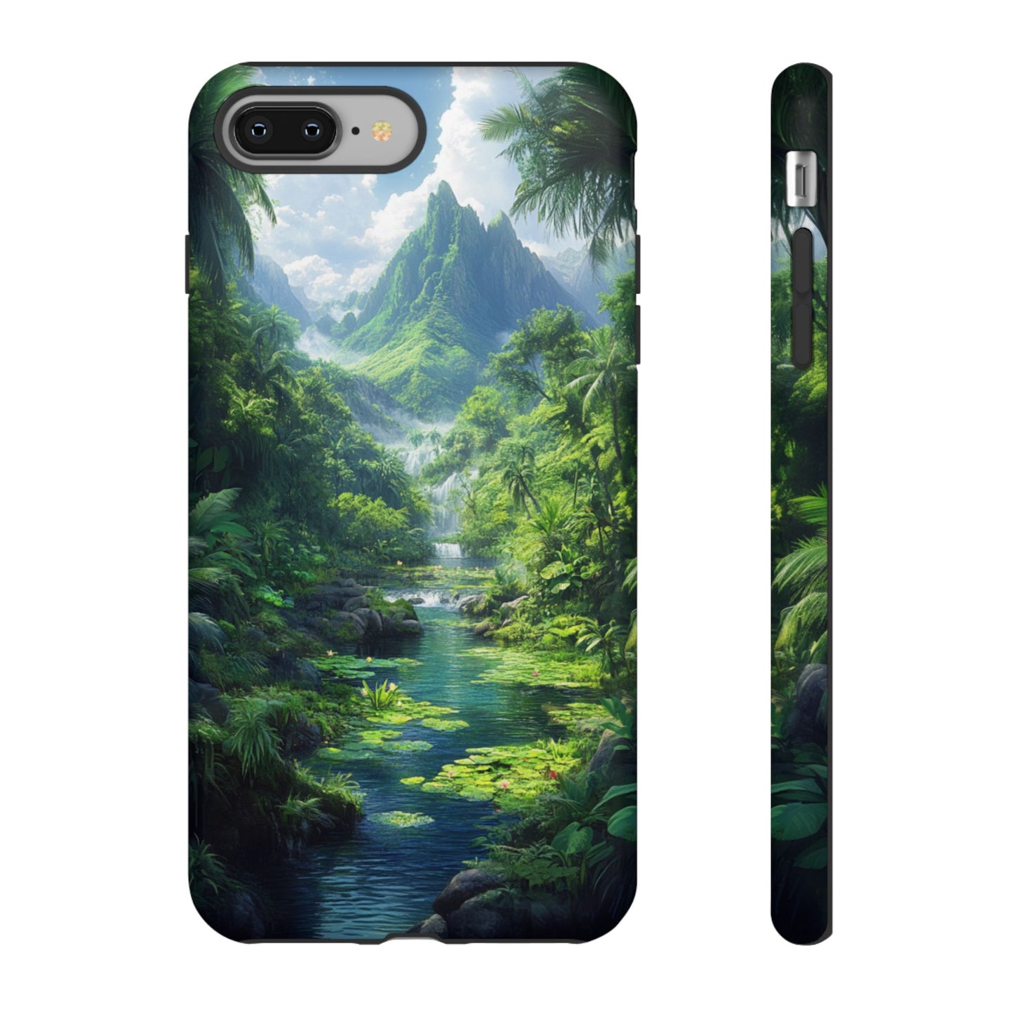 Verdant Jungle Cascade – Tough iPhone Case