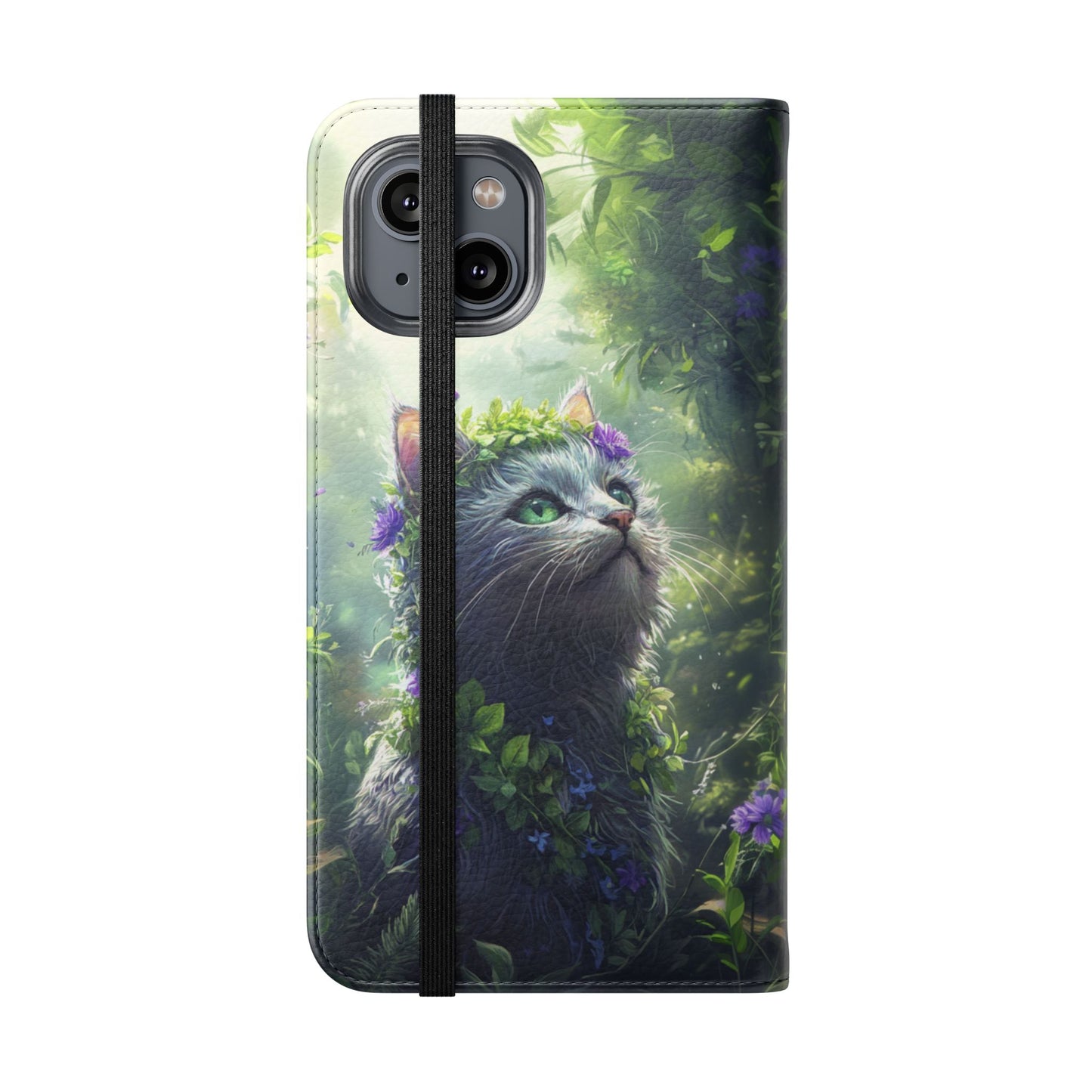 Forest Spirit Cat - Wallet Flip Case