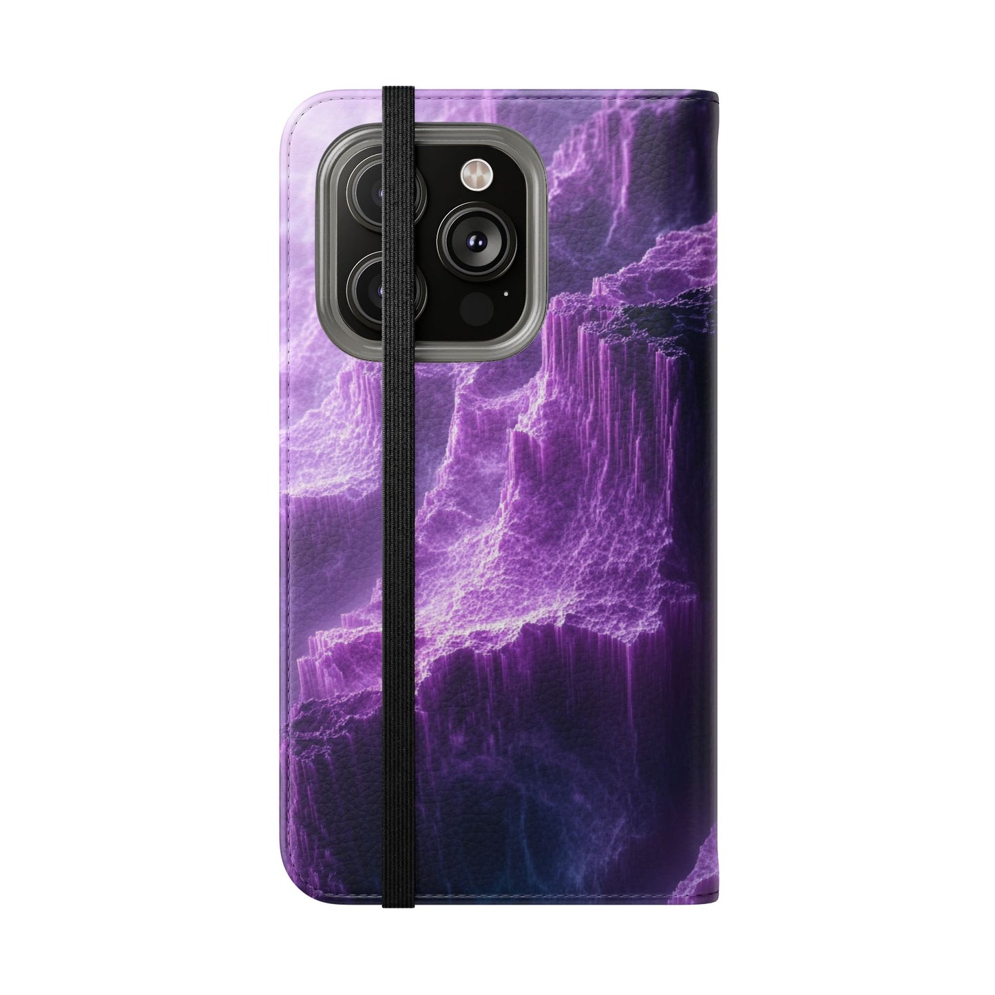Purple Crystal Canyon - Wallet Flip Case