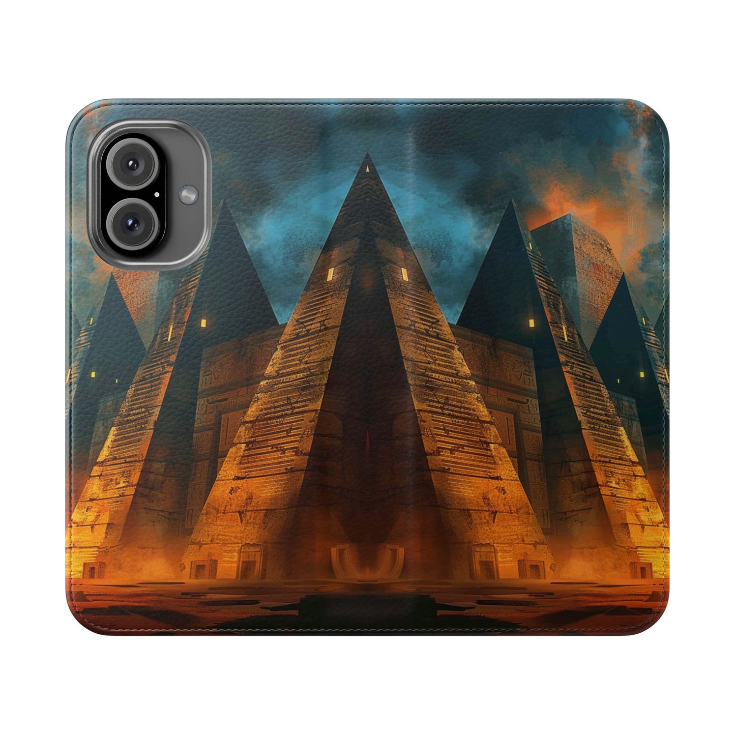 Ancient Egyptian Pyramids Sunset - Wallet Flip Case