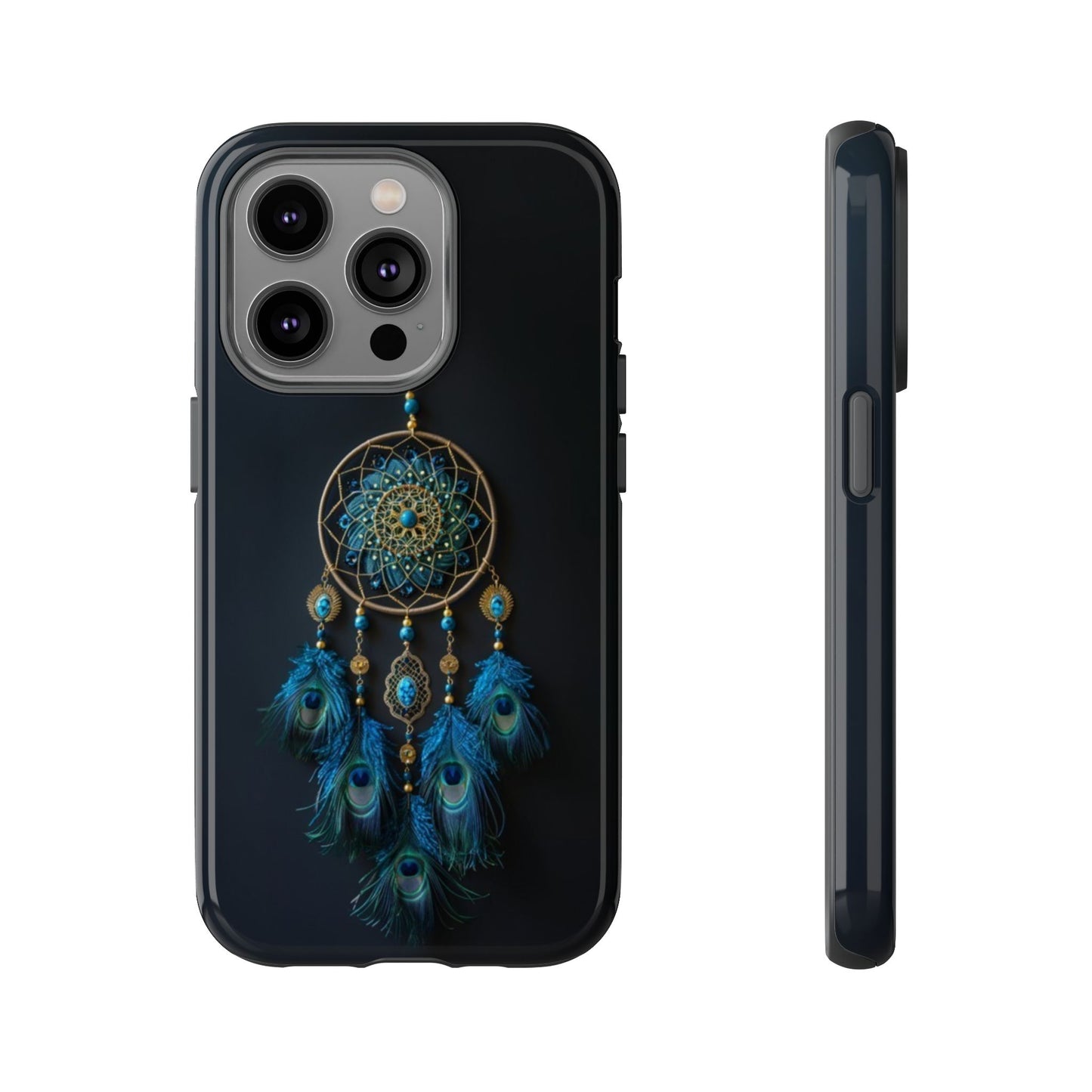 Peacock Feather Dreamcatcher - Tough iPhone Case