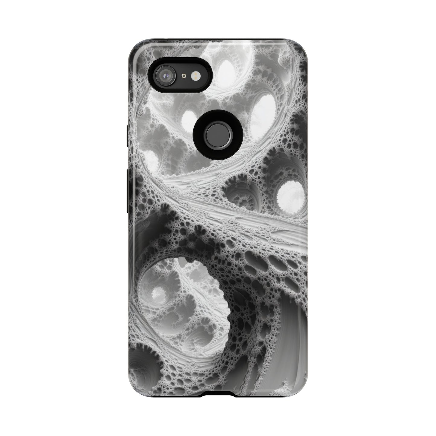 Monochrome Fractal – Tough Google Pixel Case