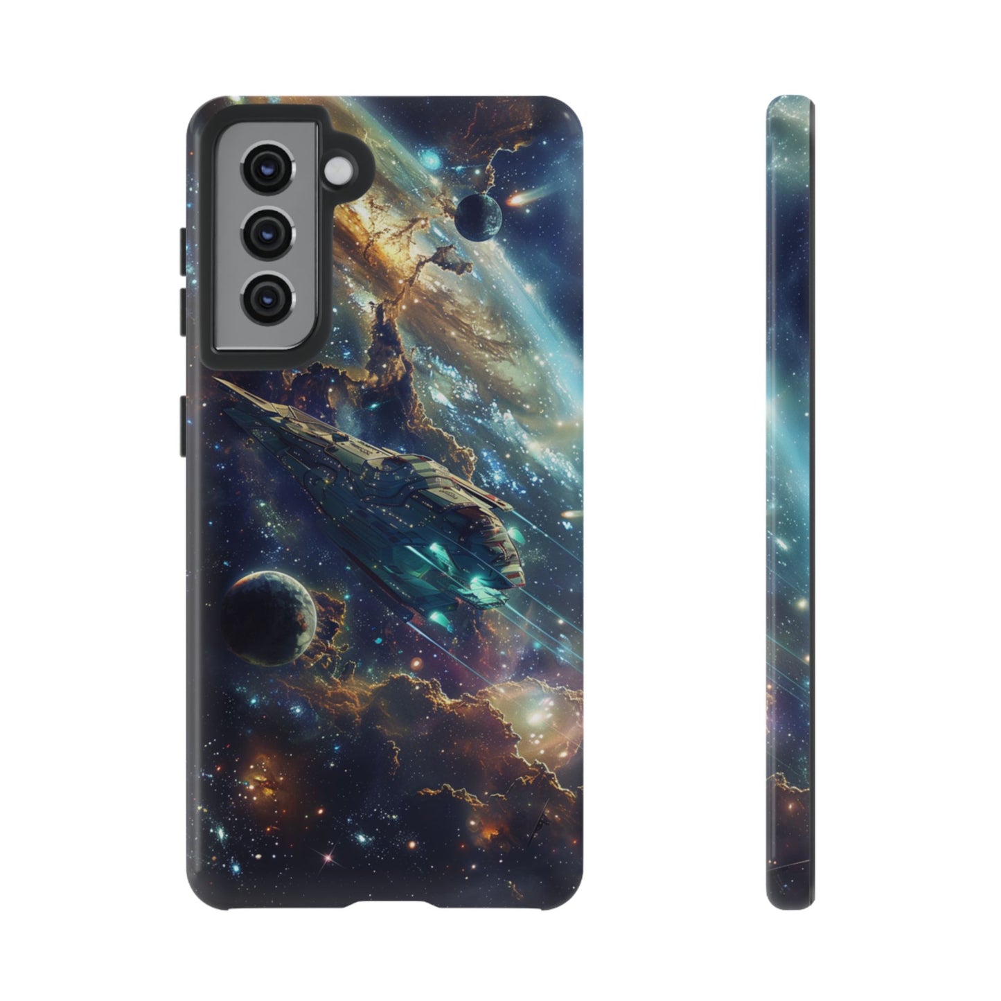 Galactic Voyage: Futuristic Spaceship - iPhone, Google Pixel, Samsung Galaxy