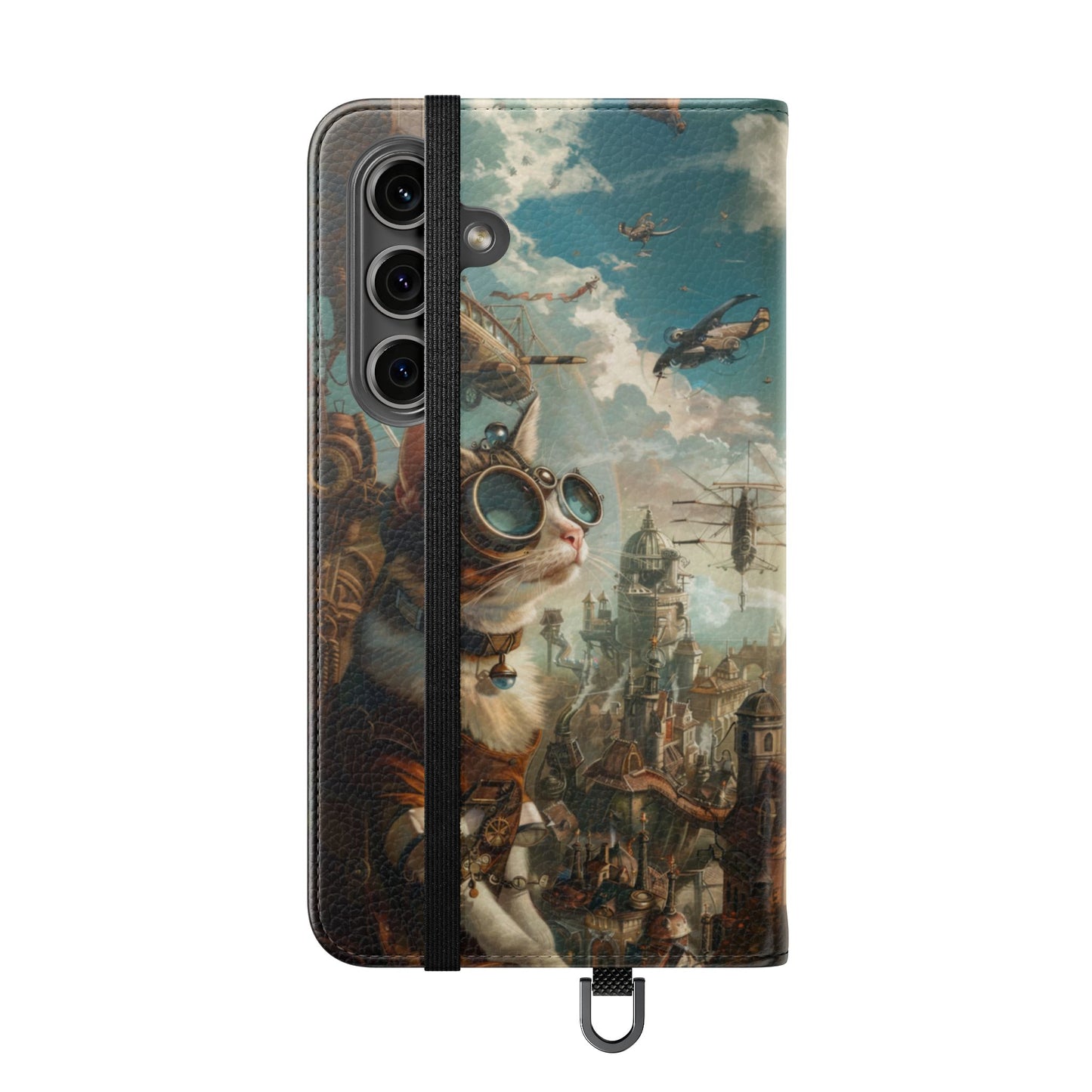 Steampunk Aviator Cat - Wallet Flip Case