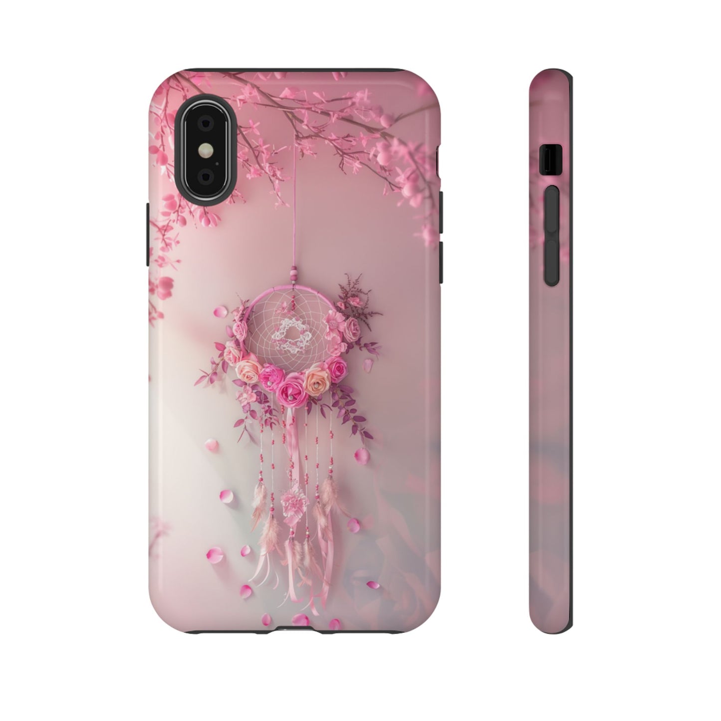 Pink Rose Dreamcatcher - Tough iPhone Case