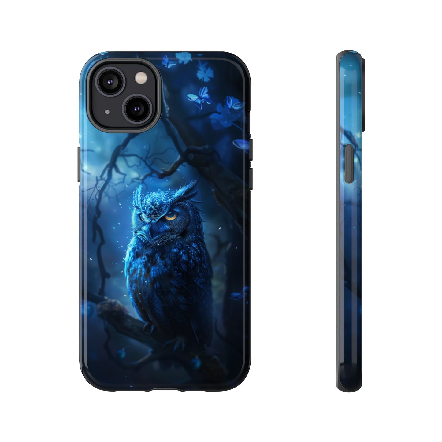 Azure Nocturne Owl – Tough iPhone Case