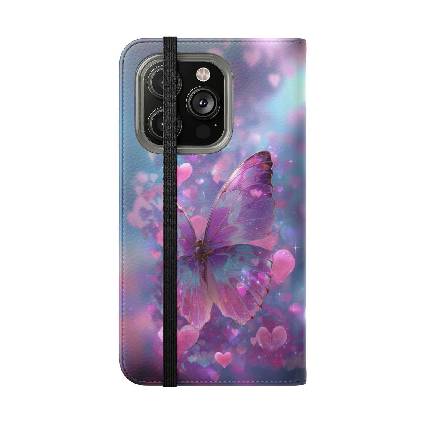 Cupid's Flutter Butterfly - Wallet Flip Case