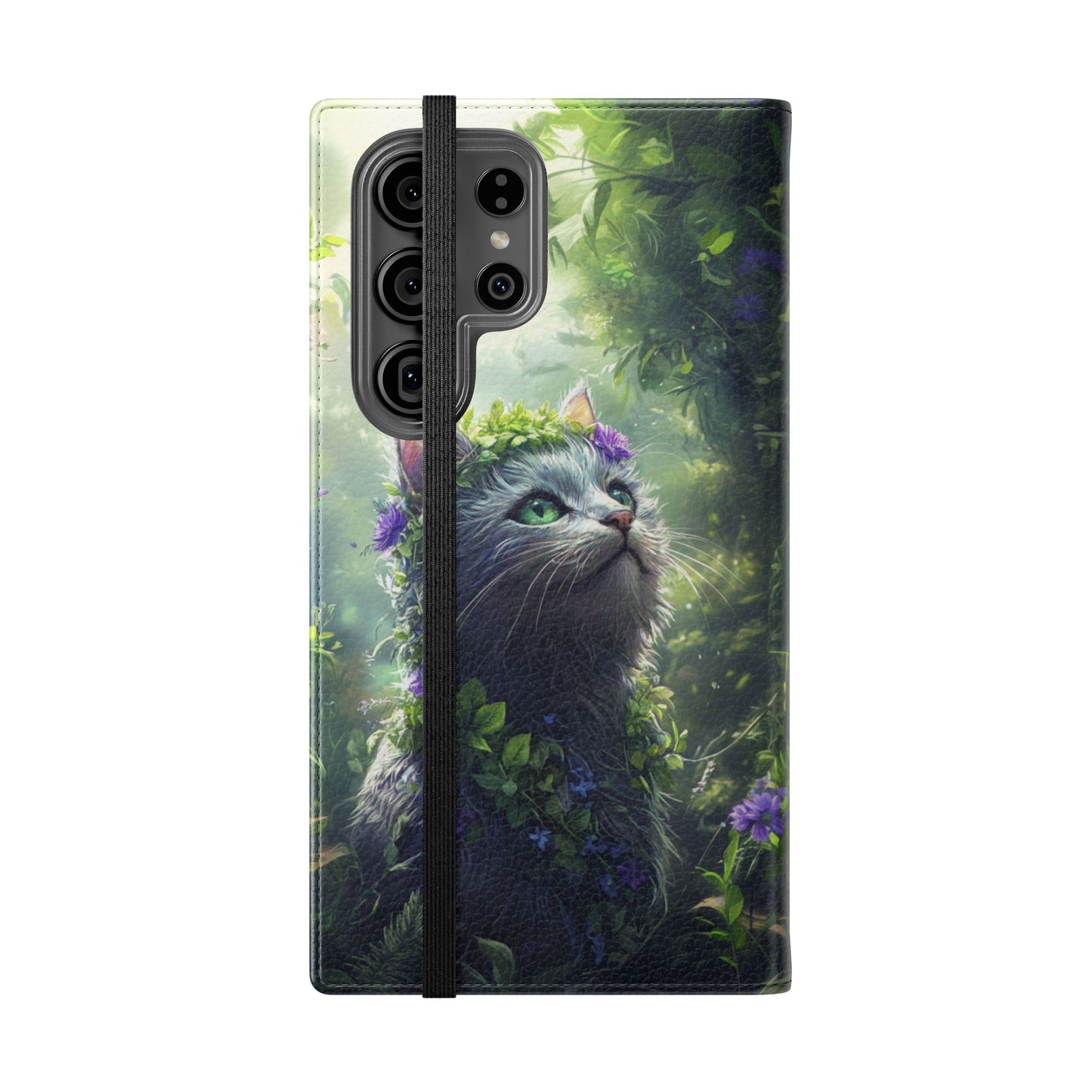Forest Spirit Cat - Wallet Flip Case