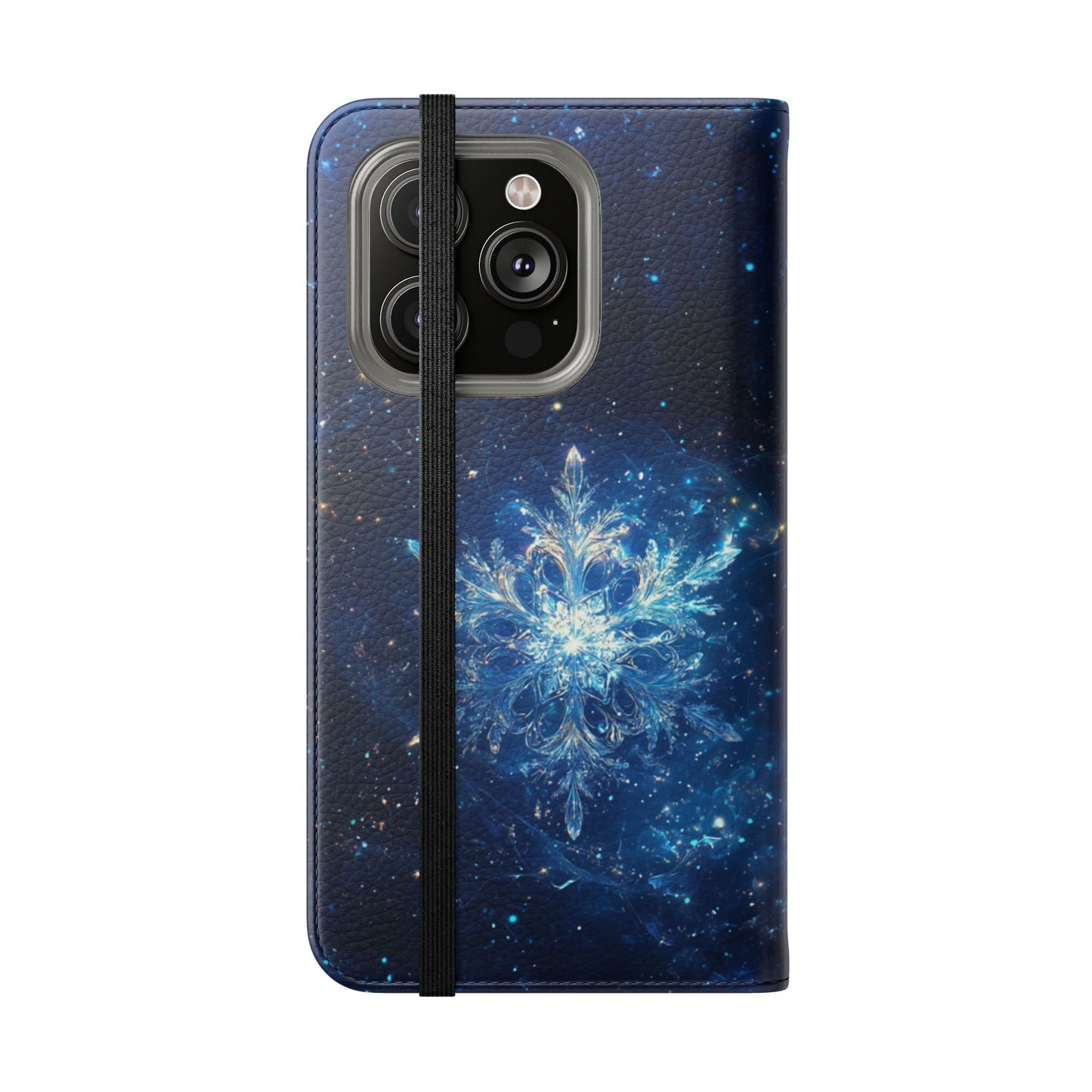 Cosmic Snowflake - Wallet Flip Case